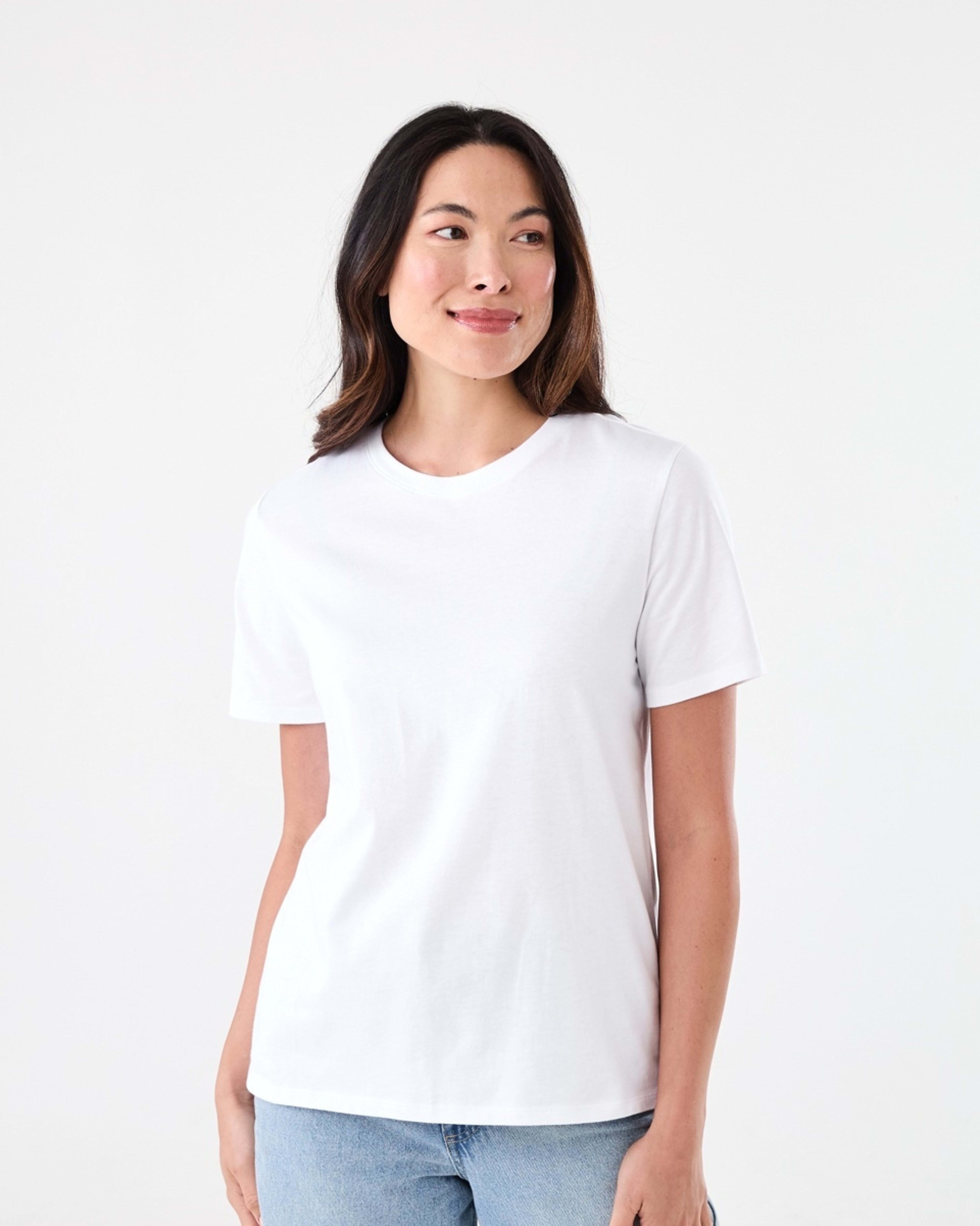 1 Short Sleeve Australian Cotton T-shirt WHITE