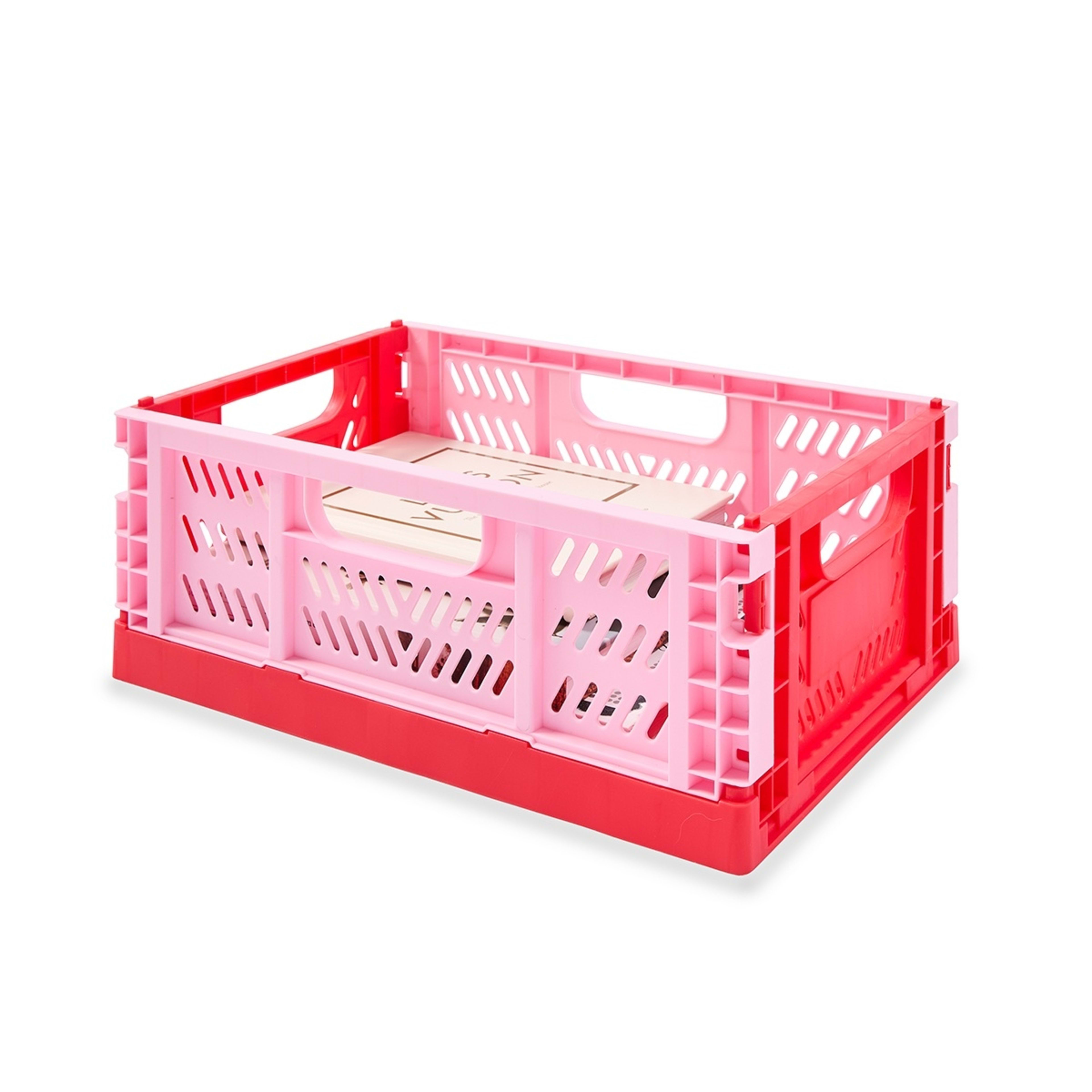 10 5L Collapsible Crate - Small, Red, 10 of 10