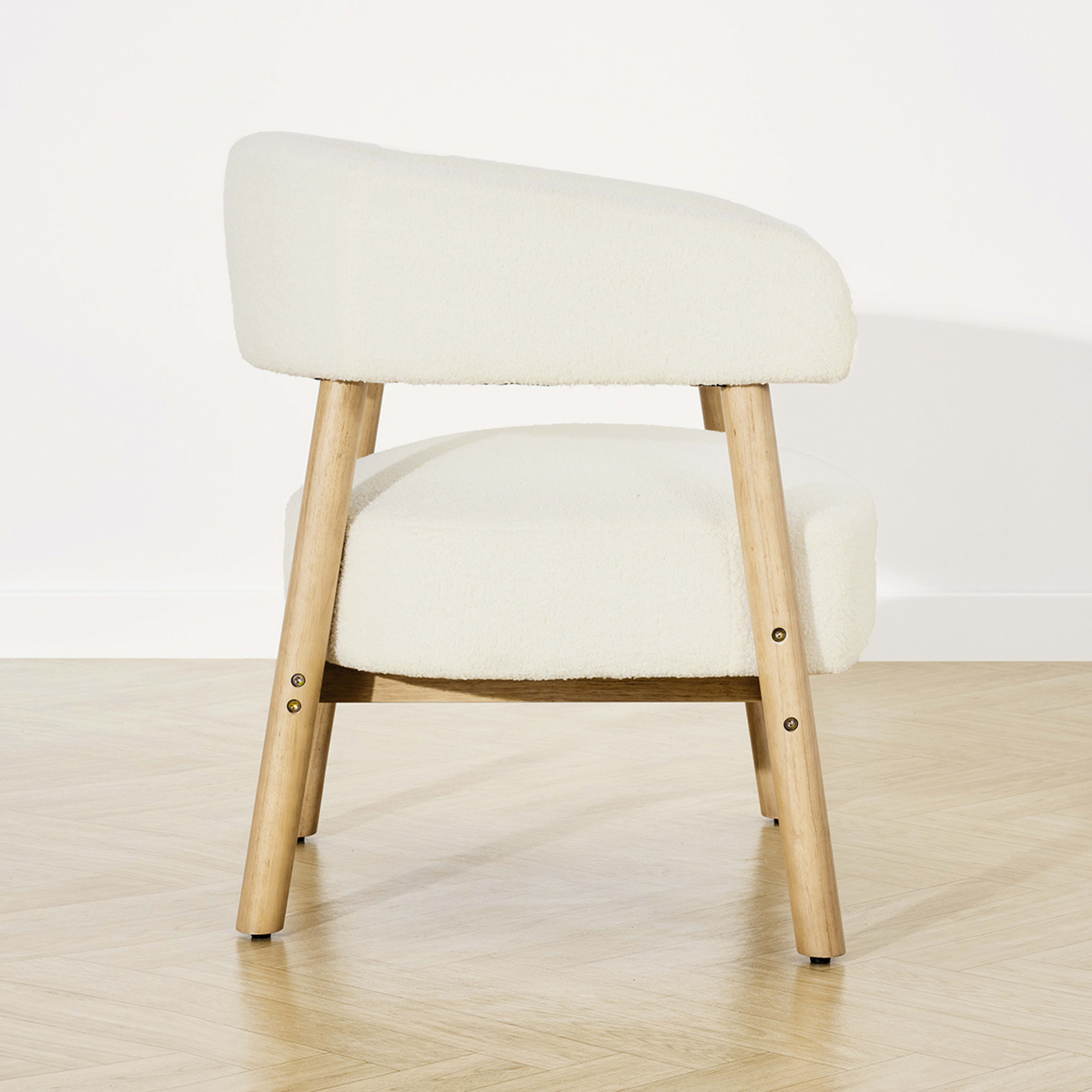 3 Cora Boucle Lounge Chair, 3 of 9