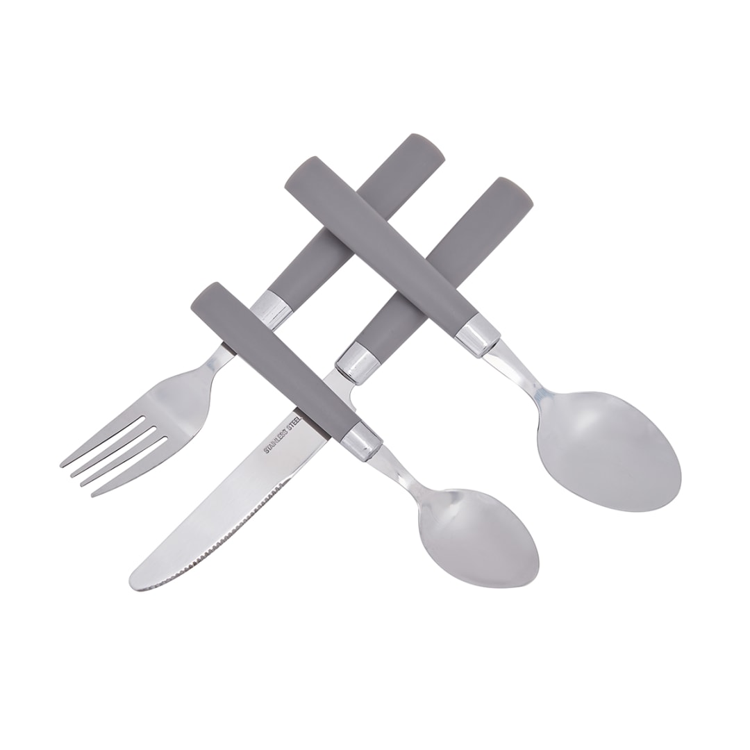 16 Piece Camp Cutlery with Pouch Kmart
