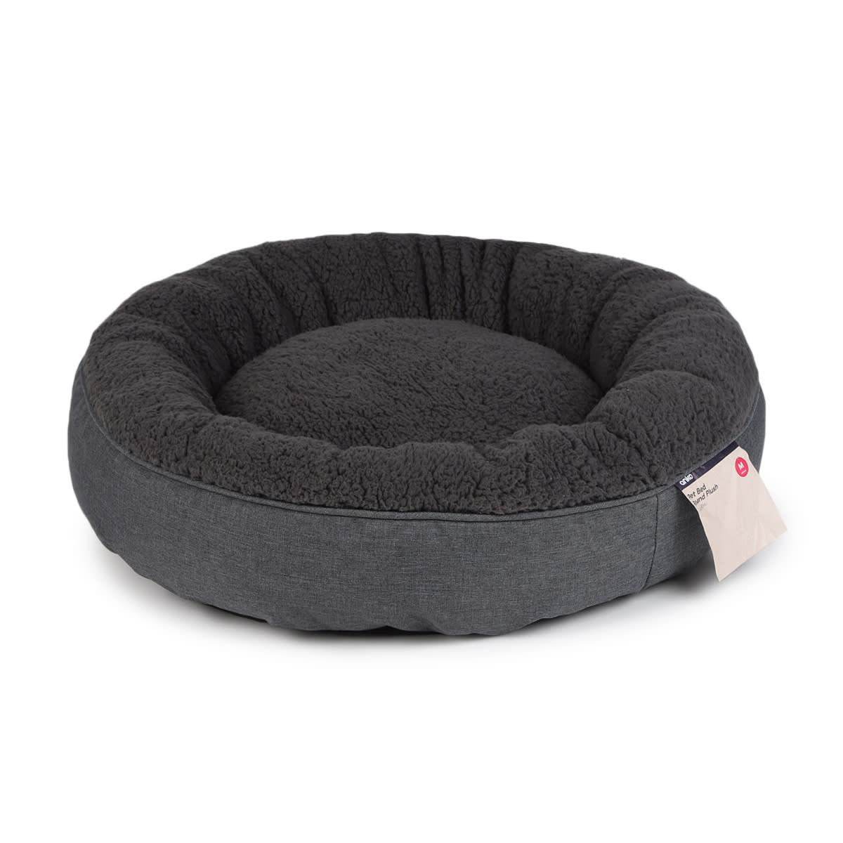 Pet Bed Round Plush Medium Kmart