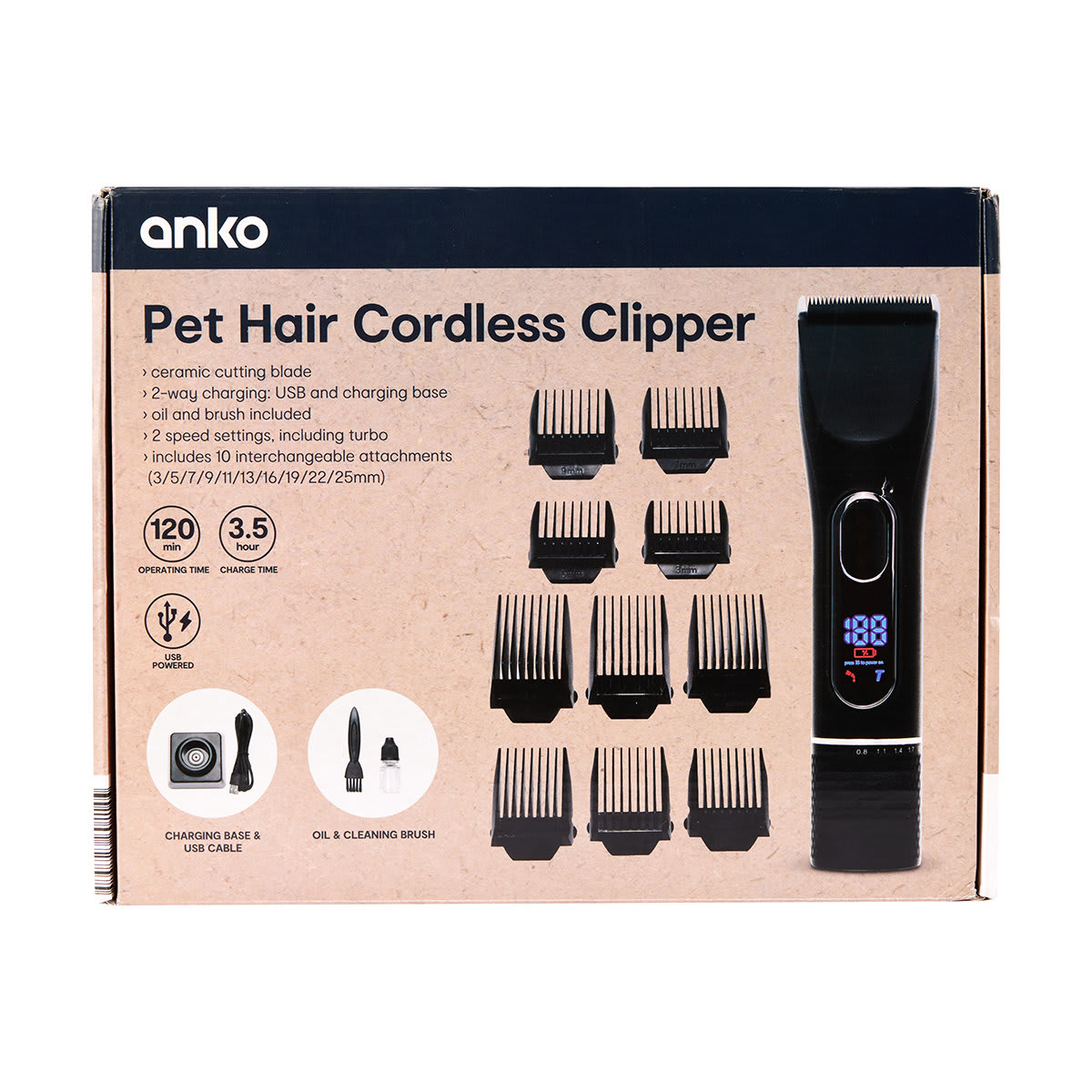 Pet Hair Cordless Clippers Kmart