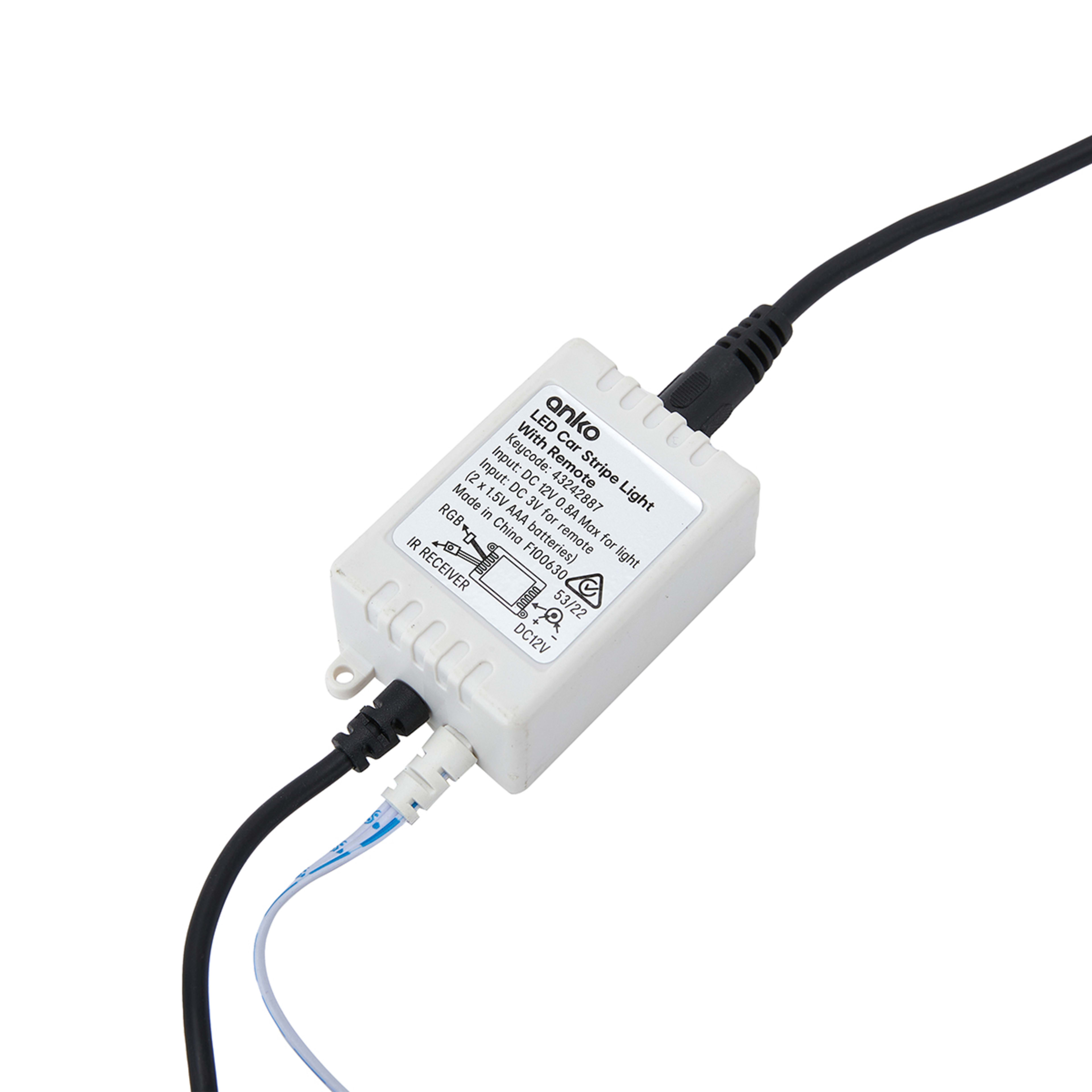 4 Pack LED Strip Car Light Kmart