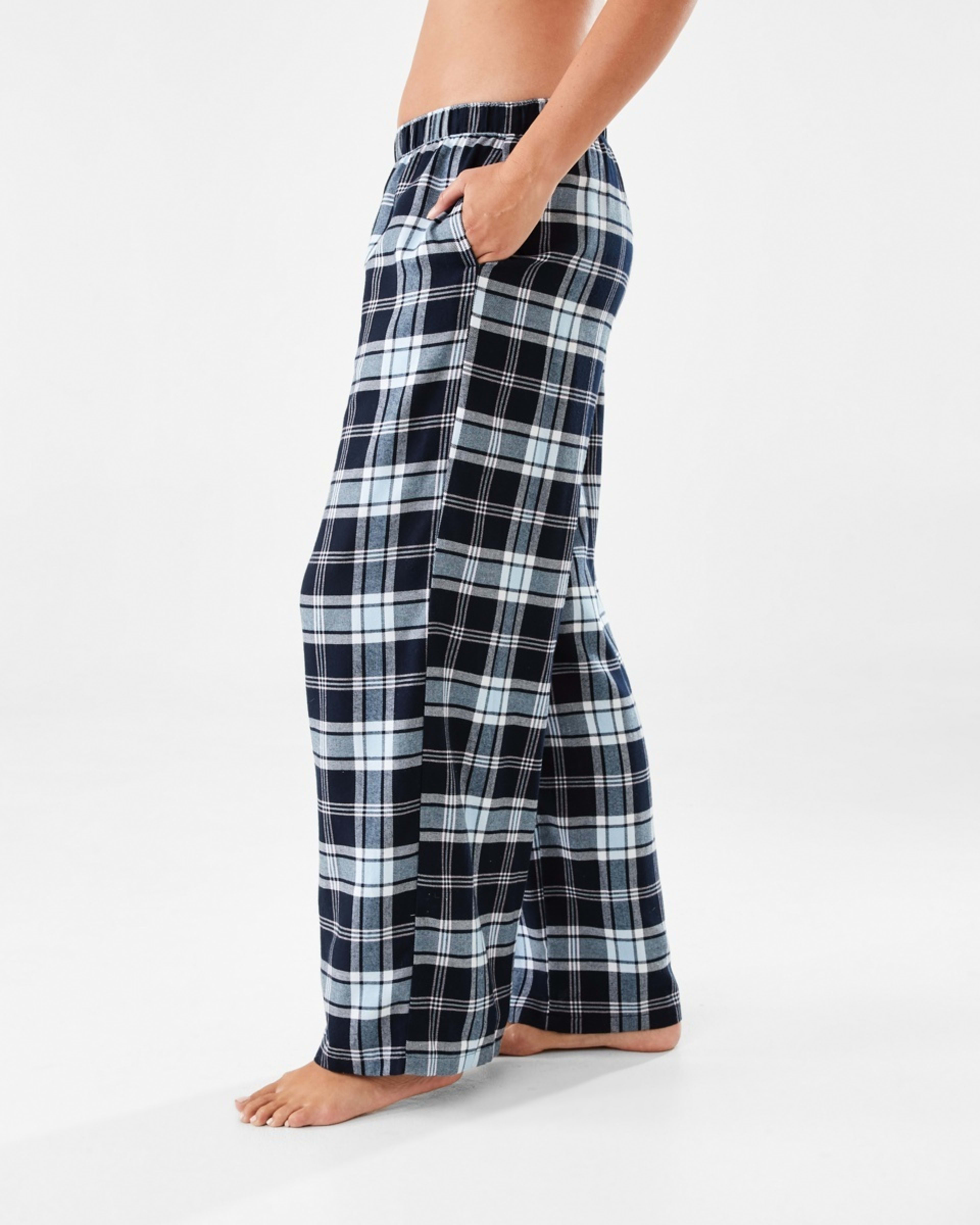 2 Boyfriend Flannel Pants Plaid Ck N, 2 of 6