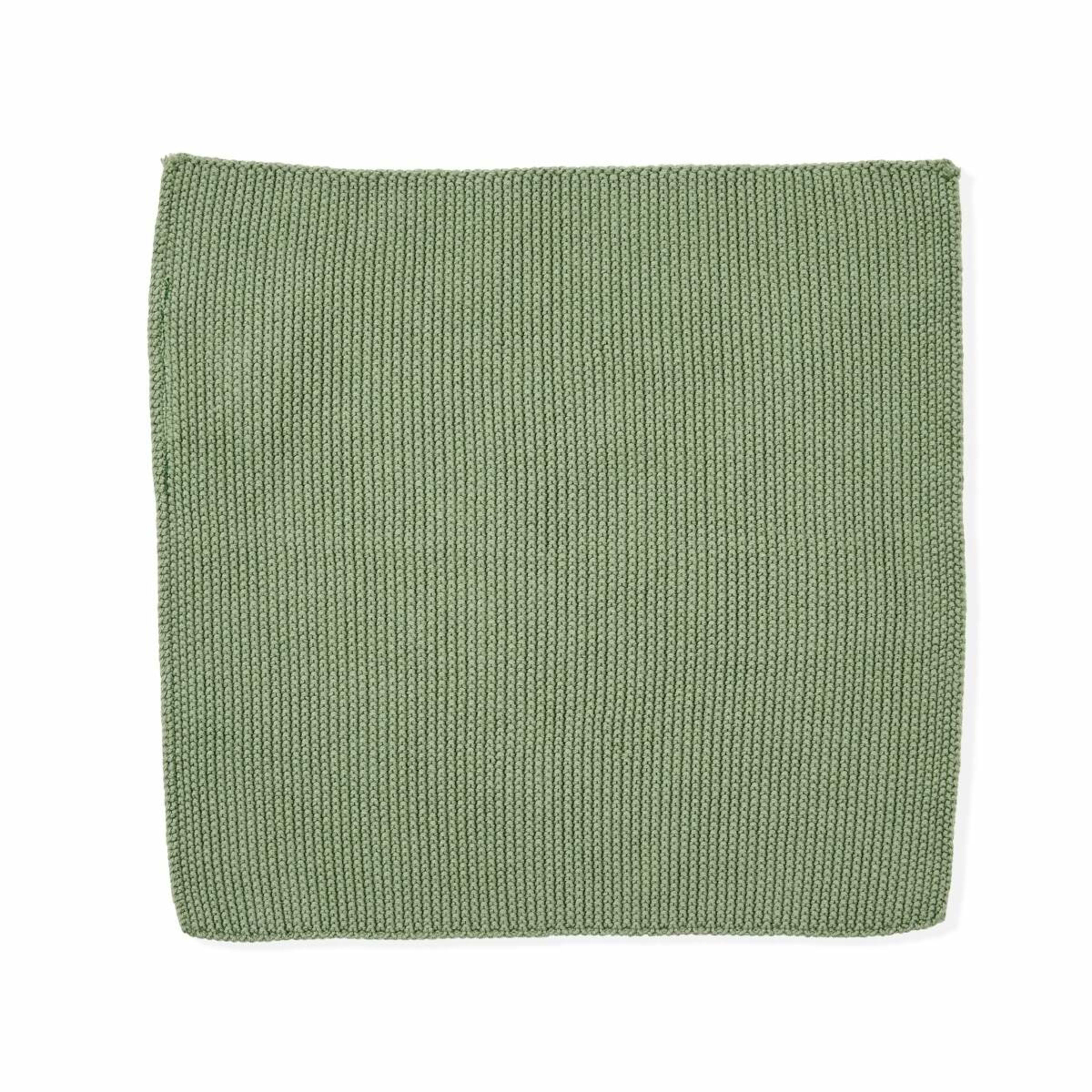 5 Pack of 3 Knitted Dish Cloths - Green, 5 of 5