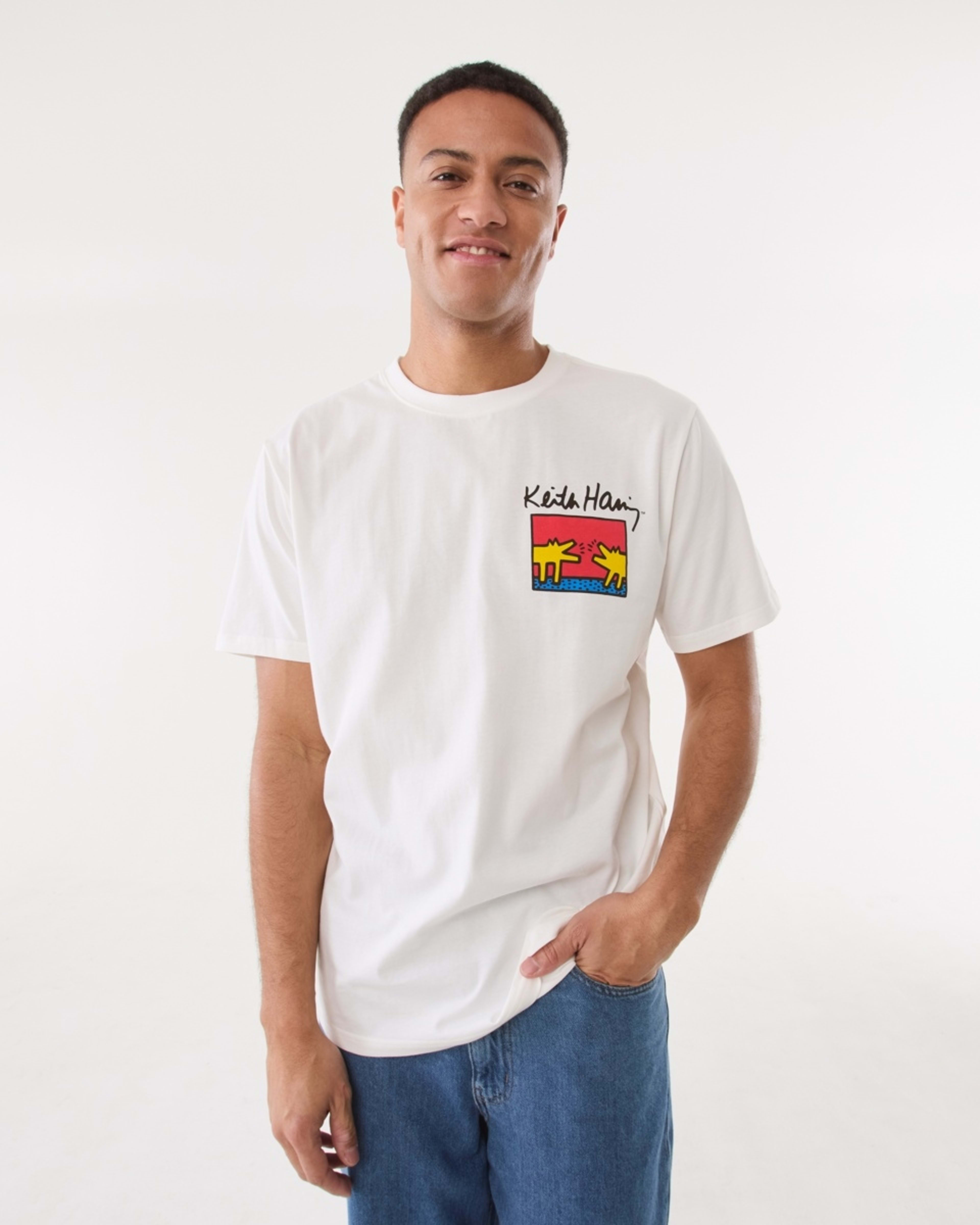 1 Keith Haring License T-shirt SNOW WHITE