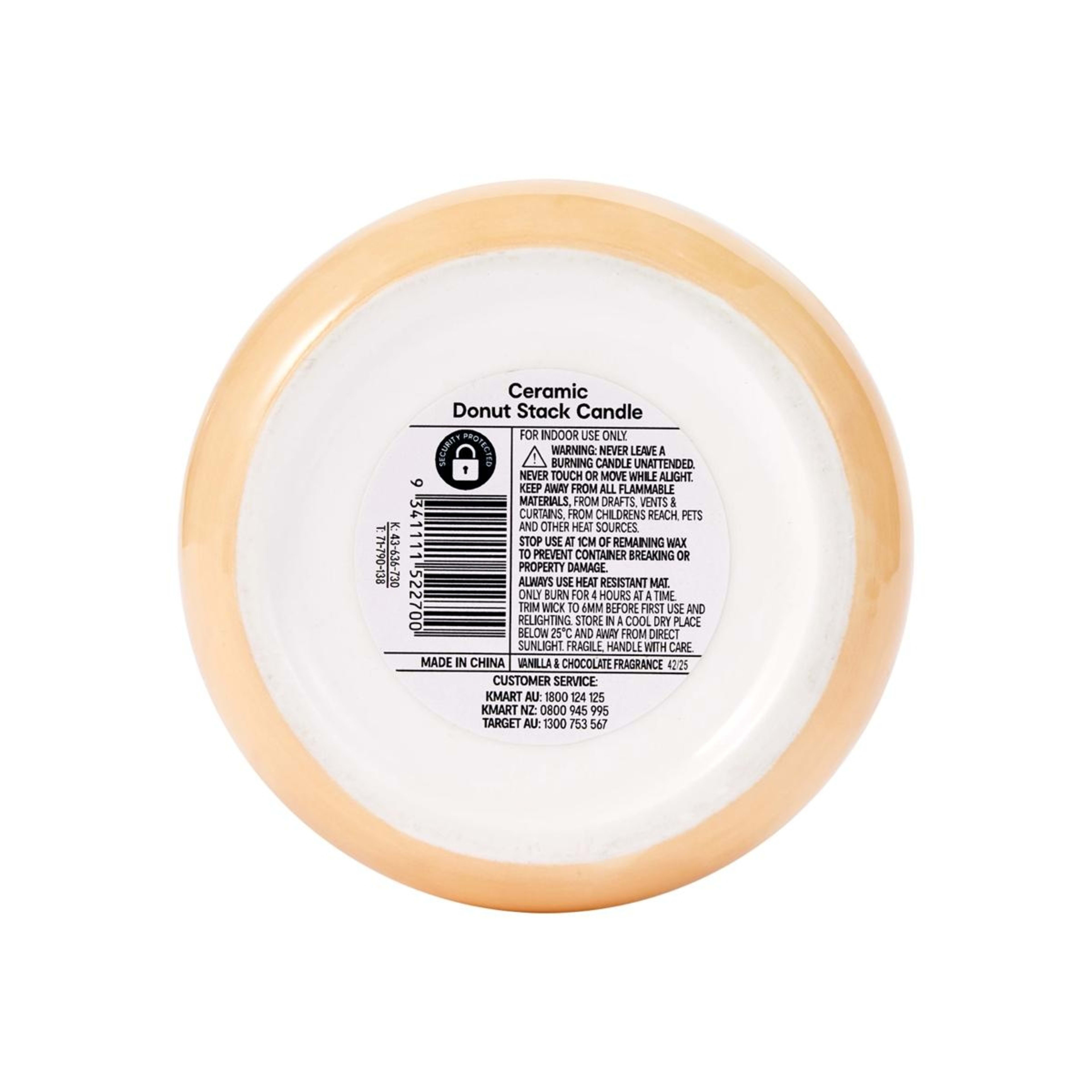 6 Ceramic Donut Stack Candle, 6 of 6