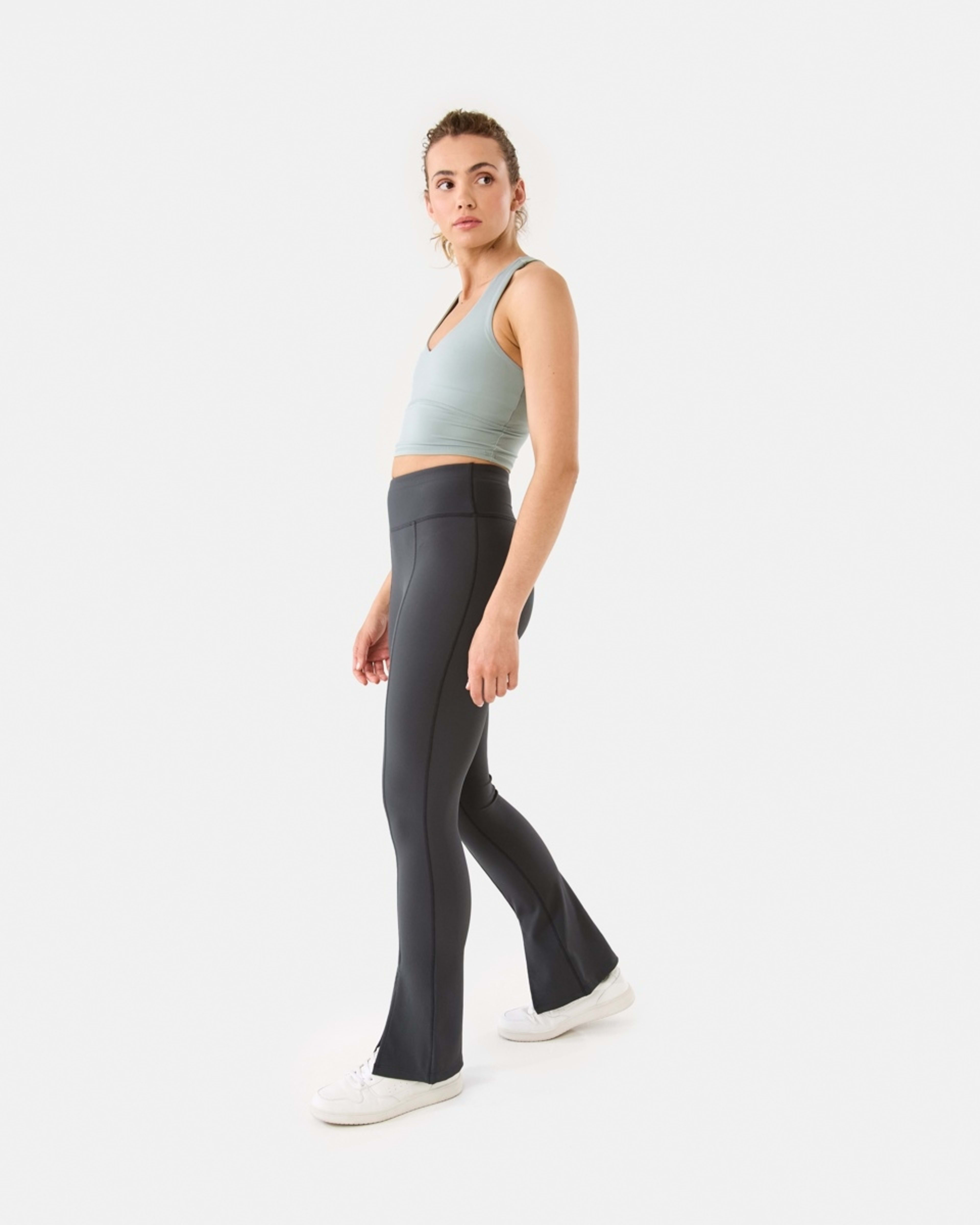 3 Active Womens Ultrasoft Longline Crop Top LINDSEY GREEN, 3 of 8