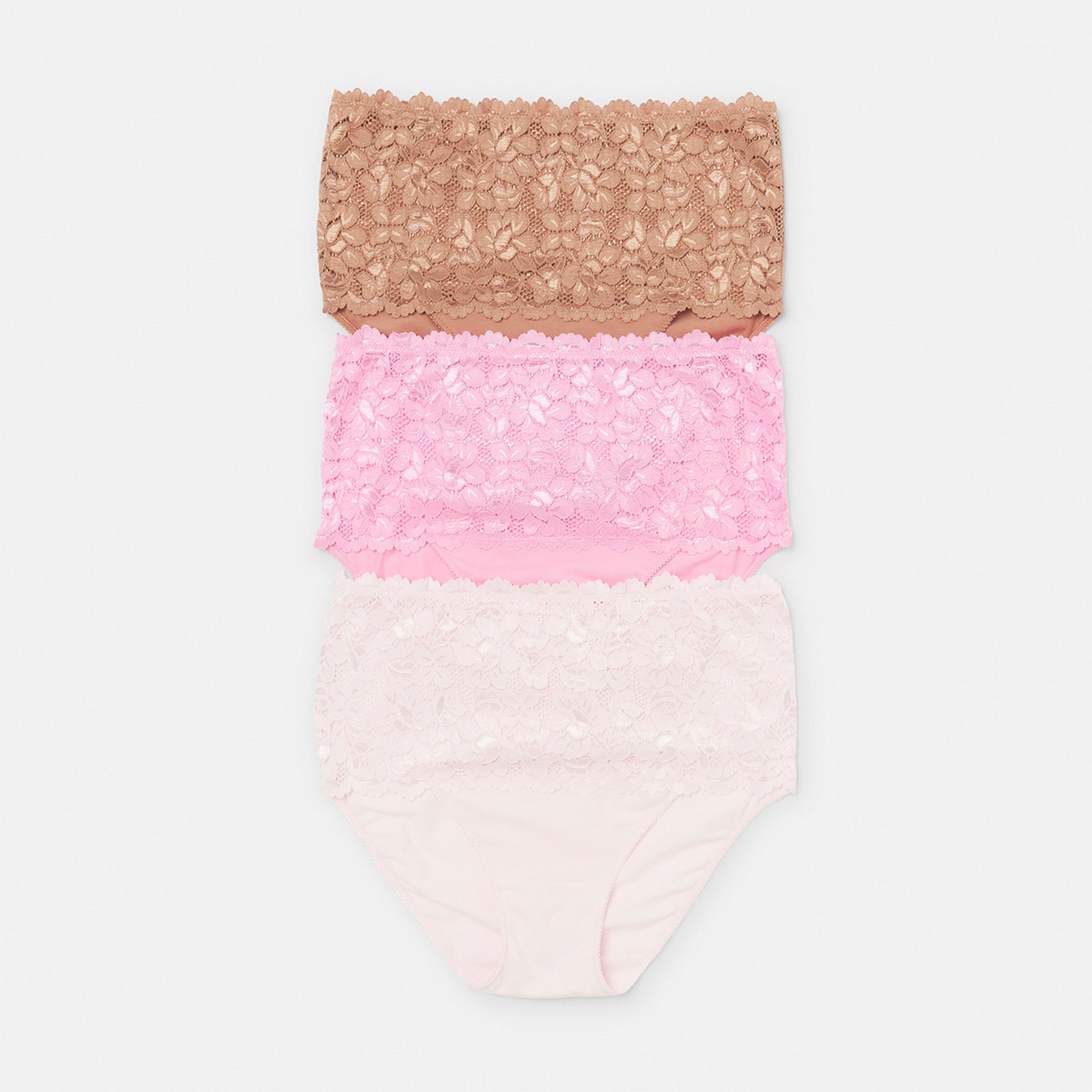 1 3 Pack Lace Front Full Briefs Lp Ff Sc, 1 of 9
