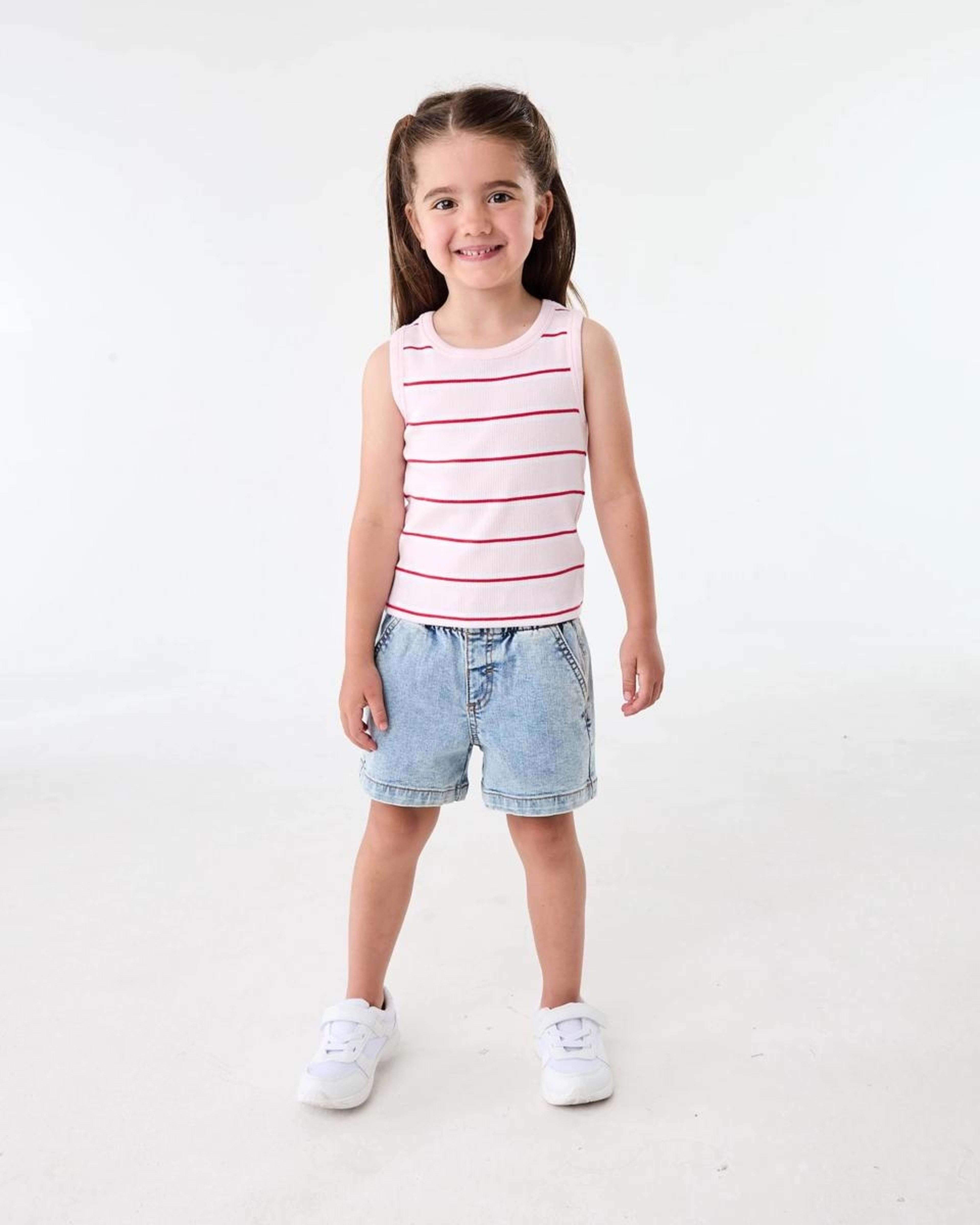 5 Rib Tank Top Pnk Stripe, 5 of 6