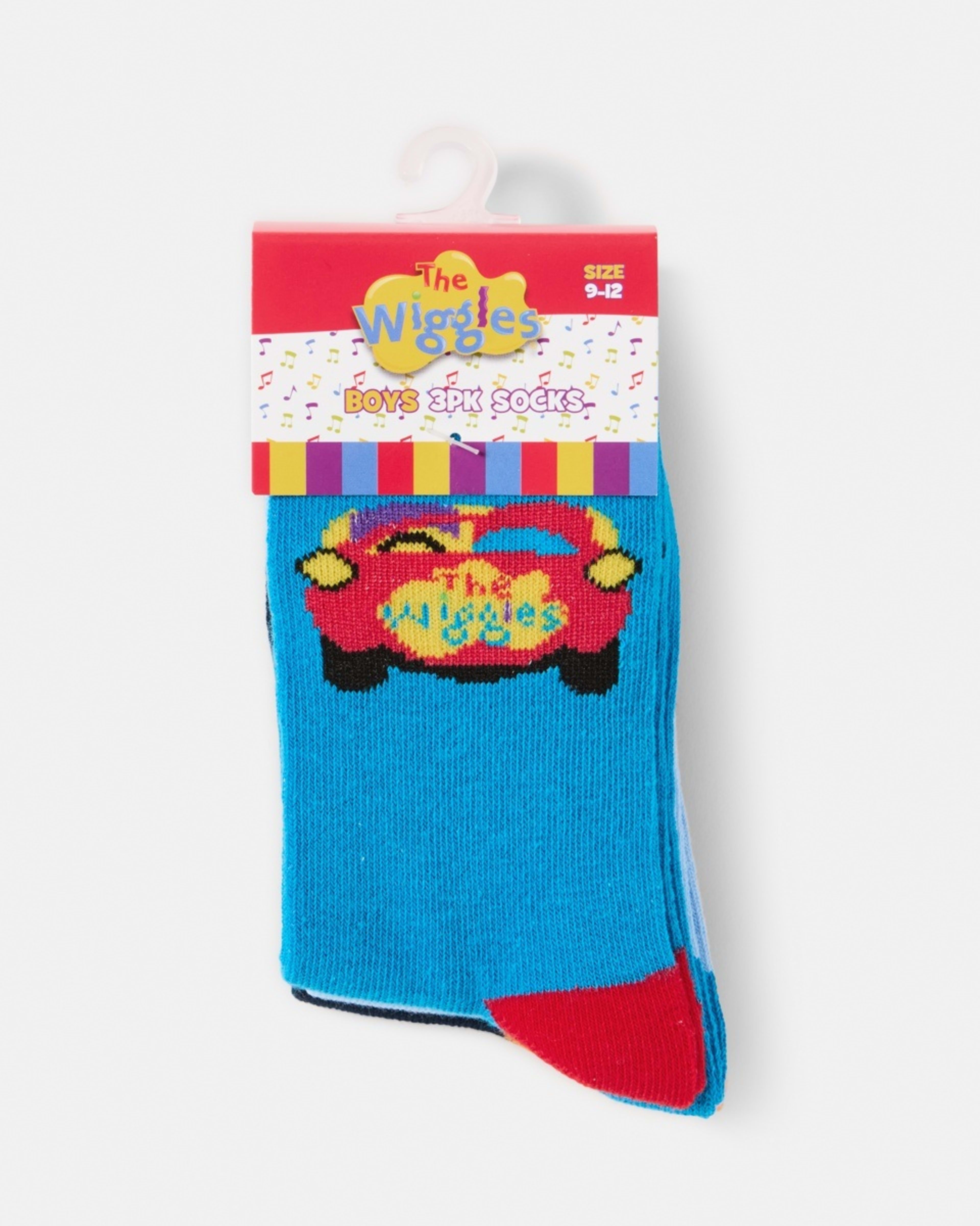 3 3 Pack The Wiggles License Crew Socks Wiggles, 3 of 3