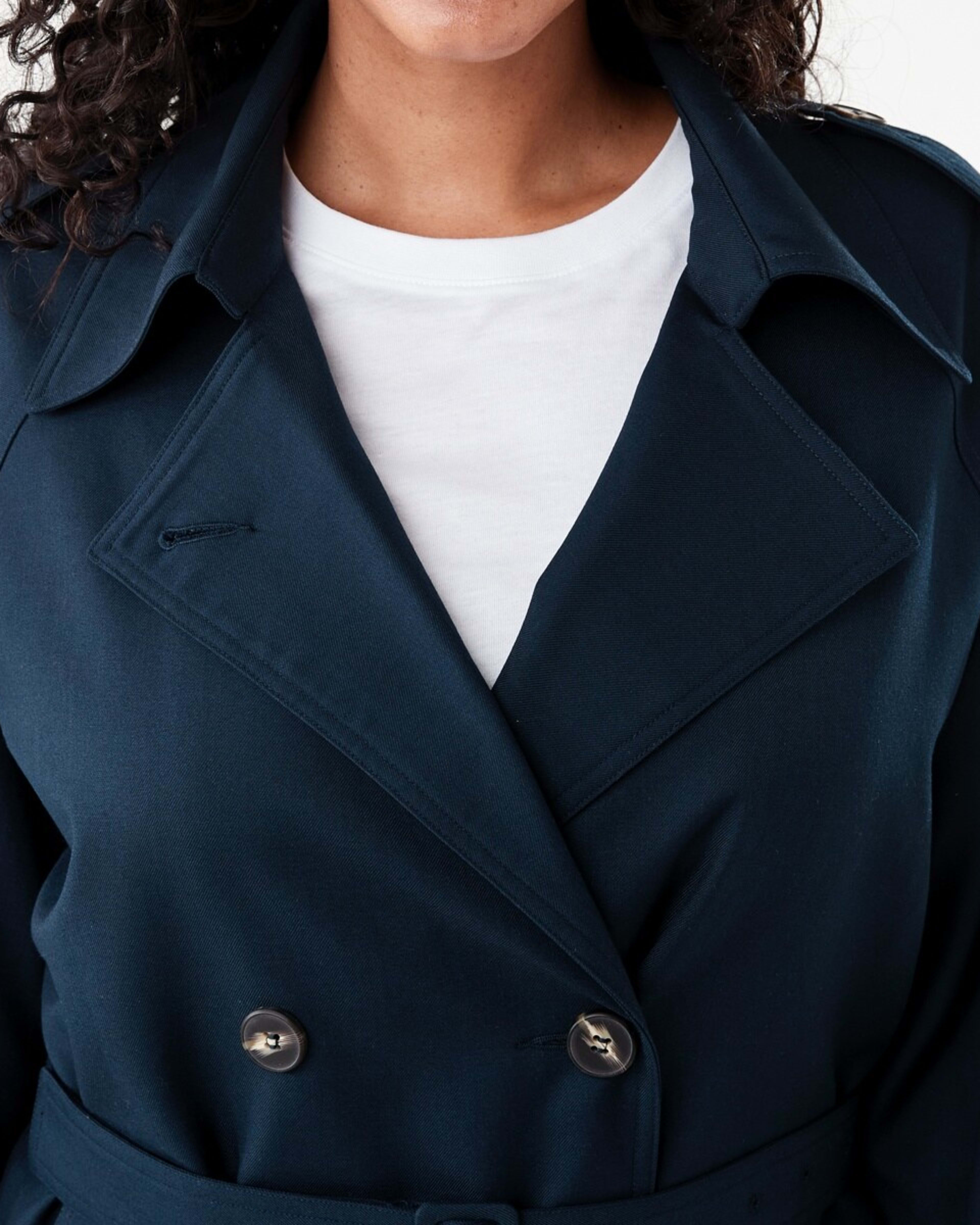 6 Lightweight Trench Coat Navy Blaze, 6 of 10