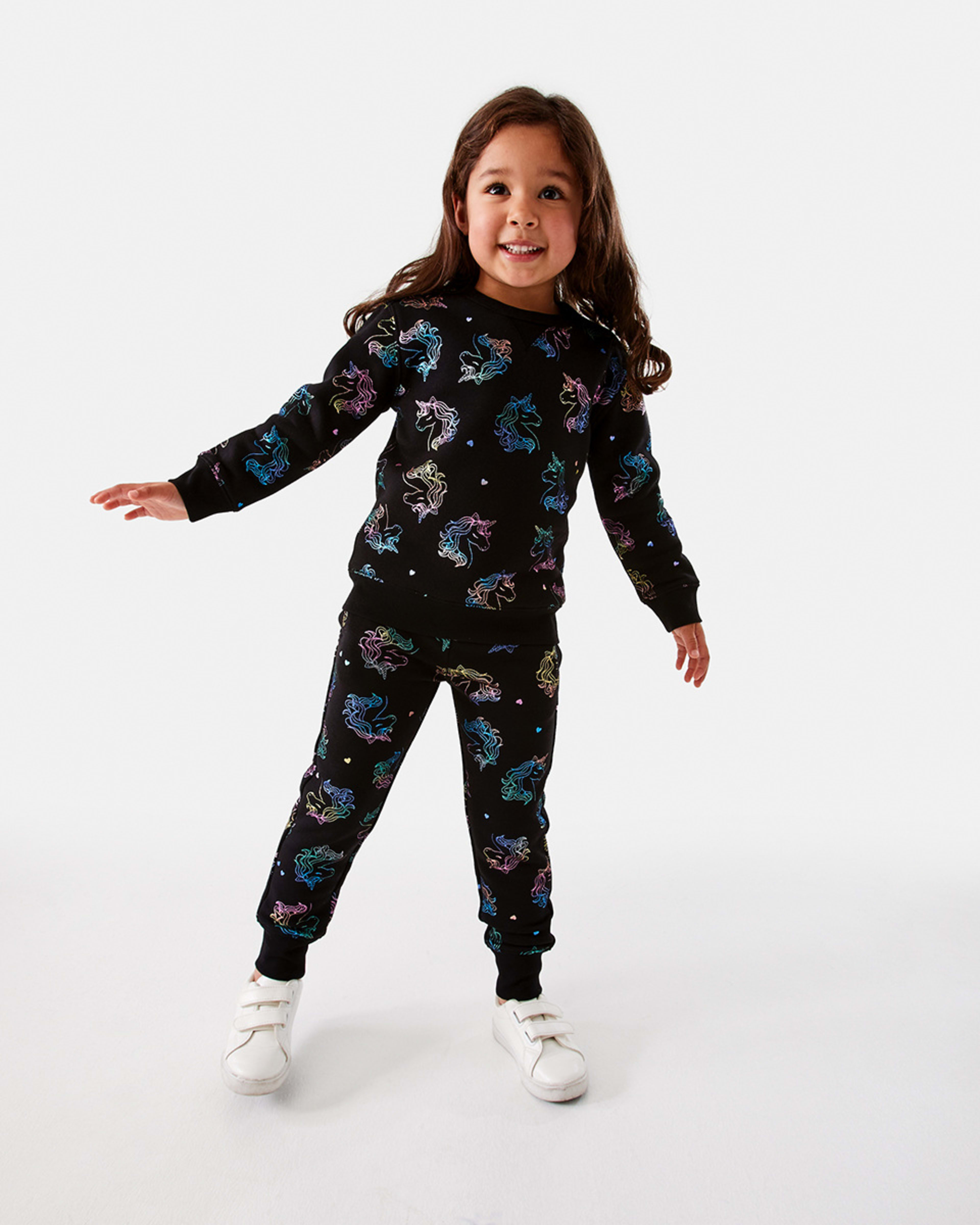 6 All Over Print Crew Neck Sweatshirt Unicorn, 6 of 9