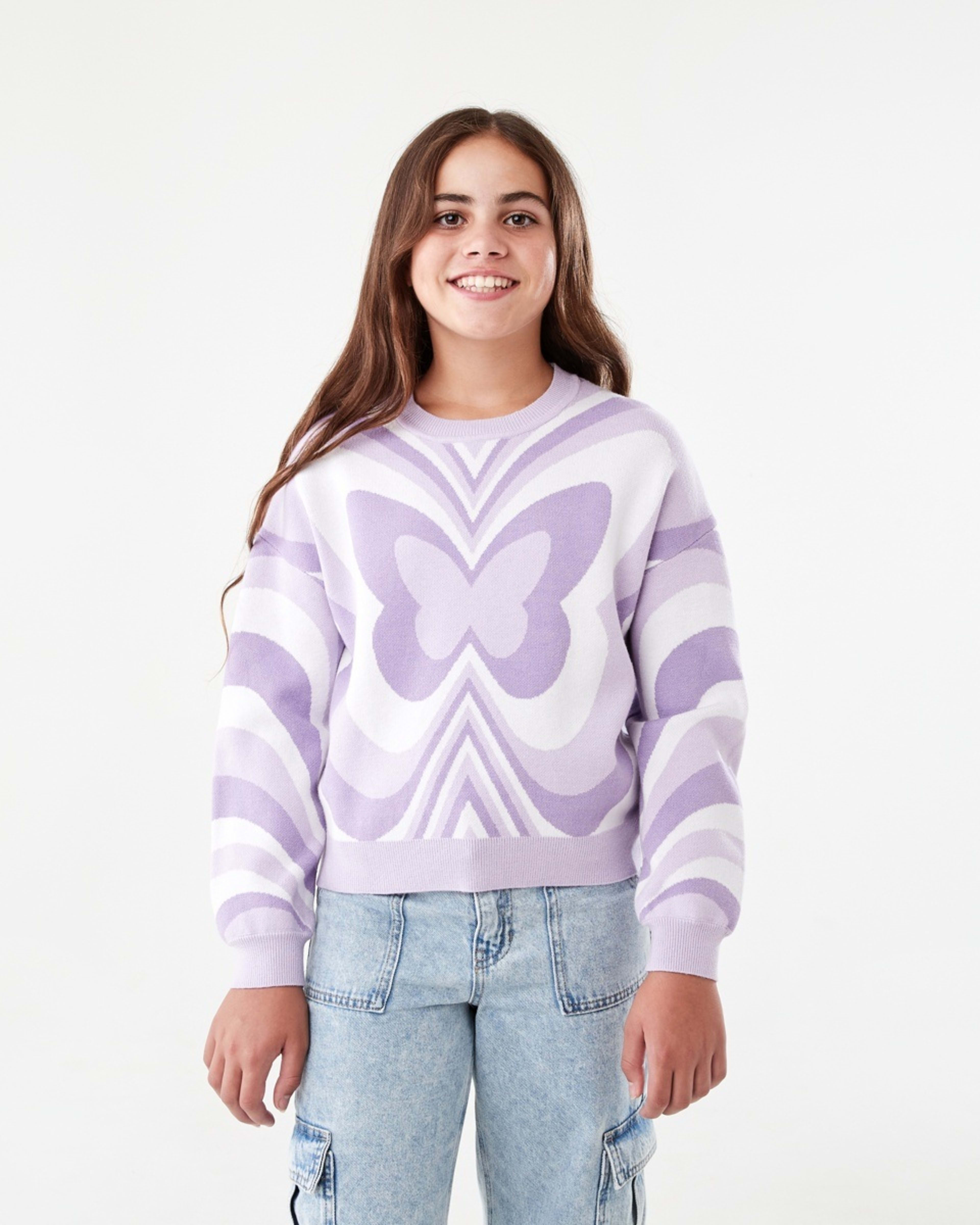 1 Jacquard Knit Top Marble