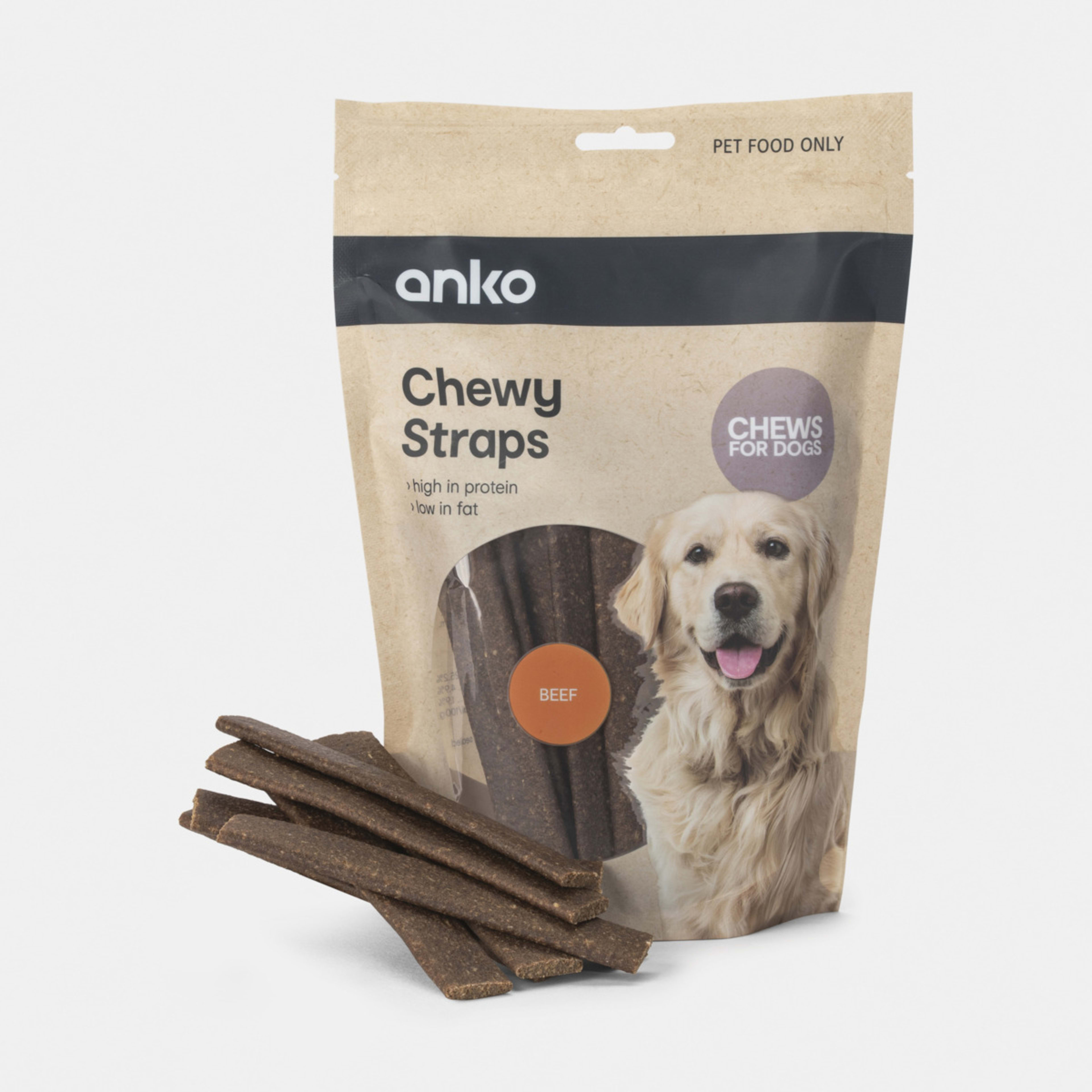 Pet Treat Beef Straps Kmart