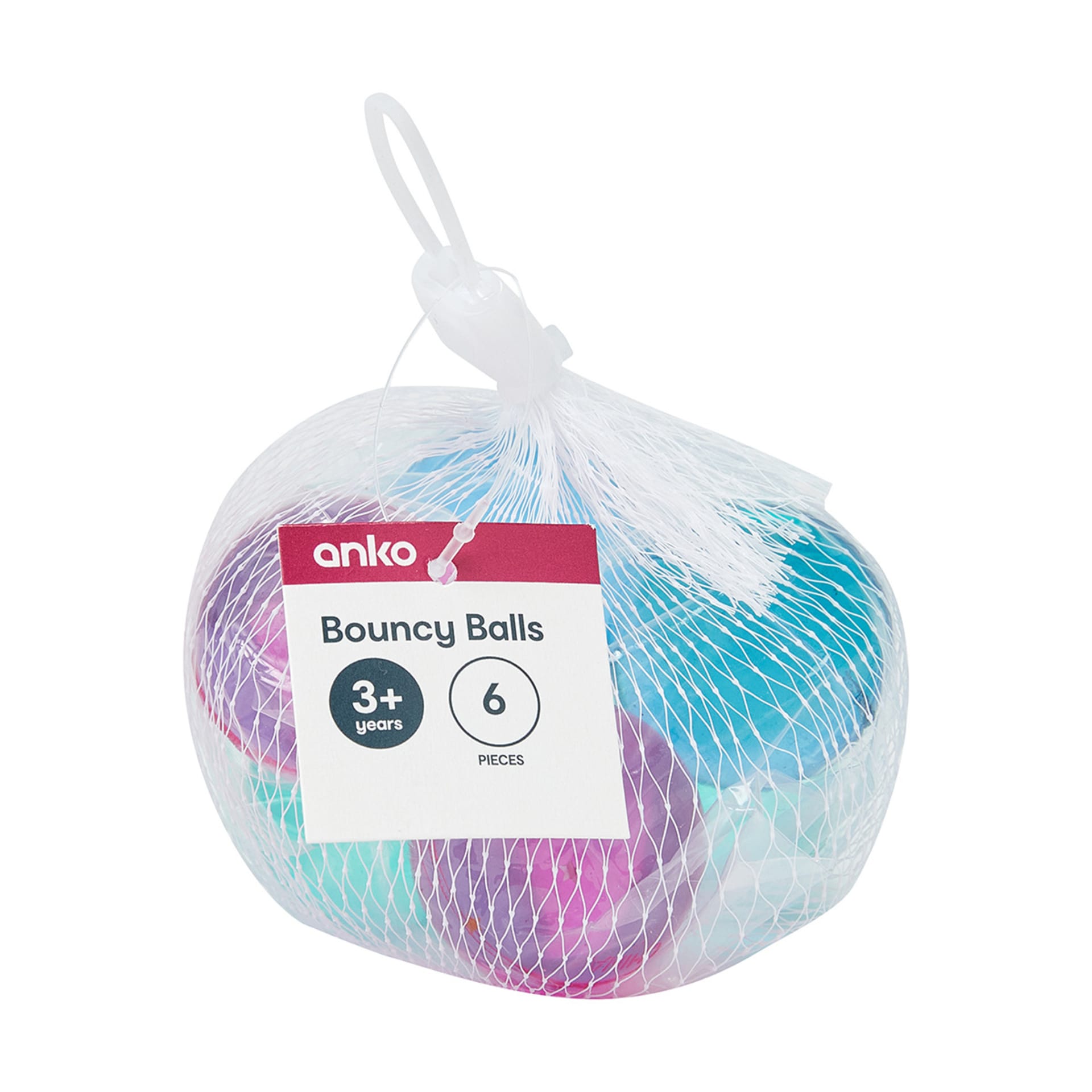 6 Piece Bouncy Balls Kmart