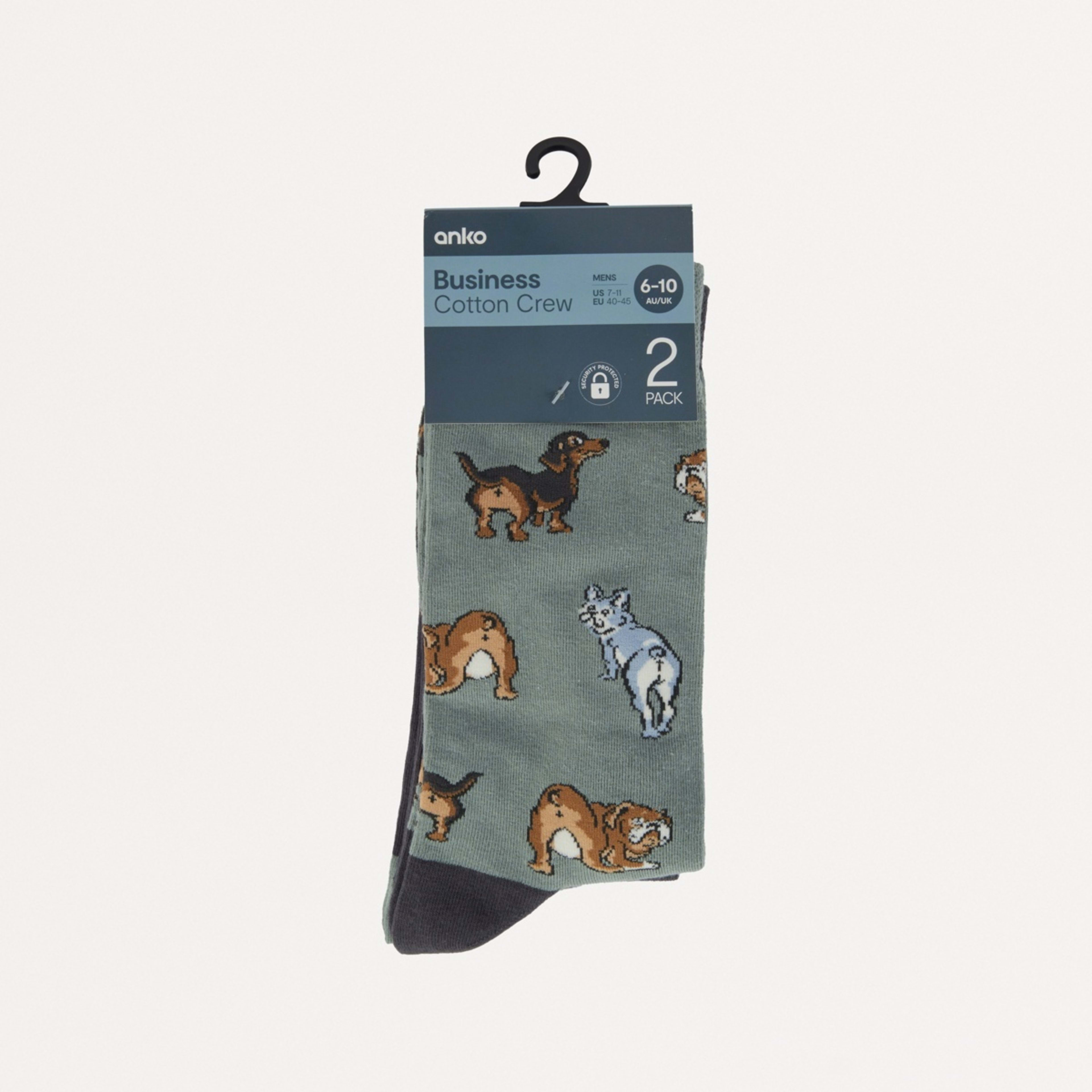 3 2 Pack Novelty Pattern Socks Hey Pups, 3 of 3