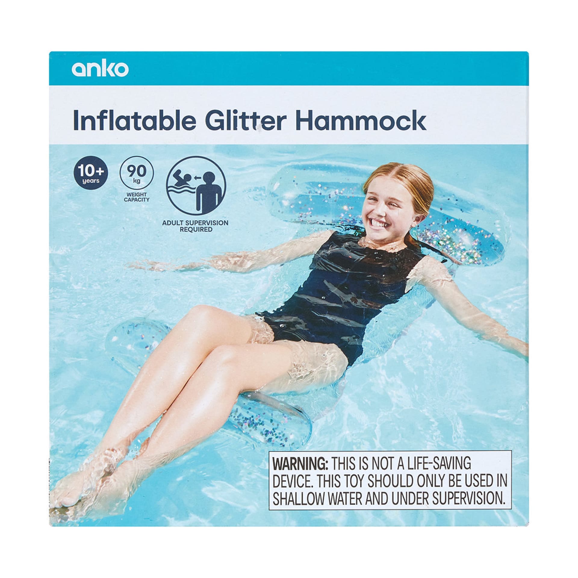 Inflatable Glitter Hammock Kmart