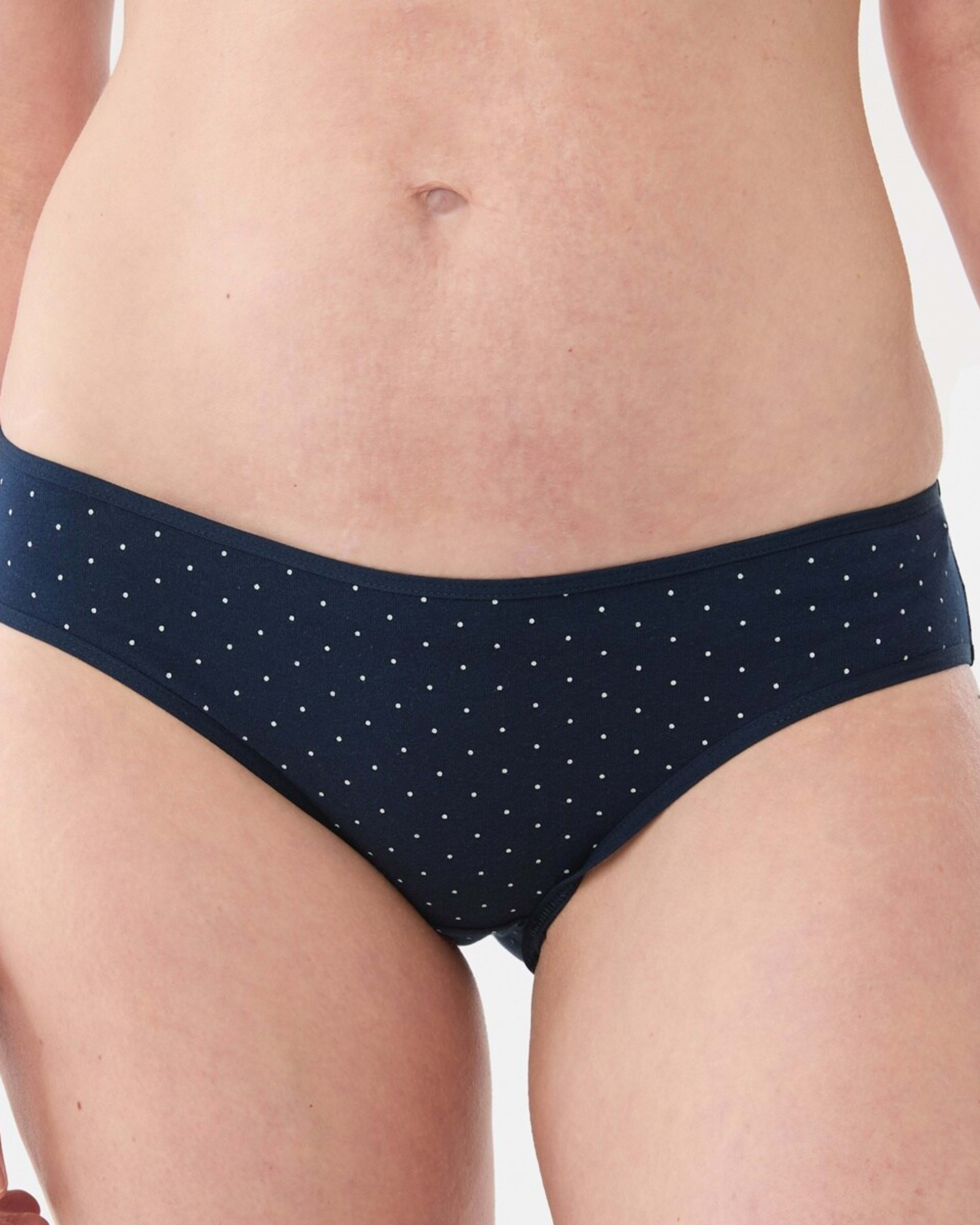 6 5 Pack Cotton Stretch Bikini Briefs NAVY SPOT, 6 of 10