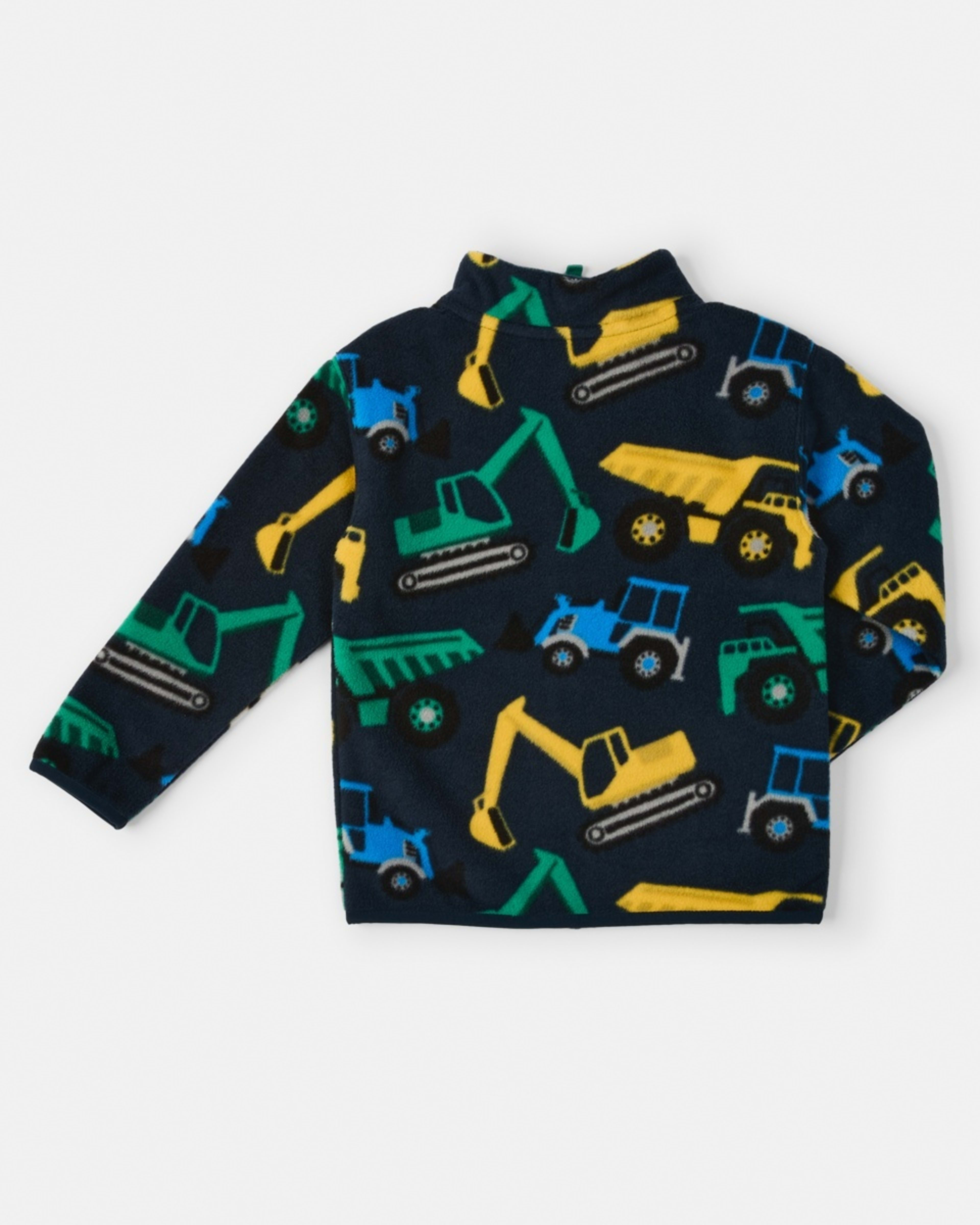 10 Fleece Zip Through Sweatshirt Blu Diggin, 10 of 10