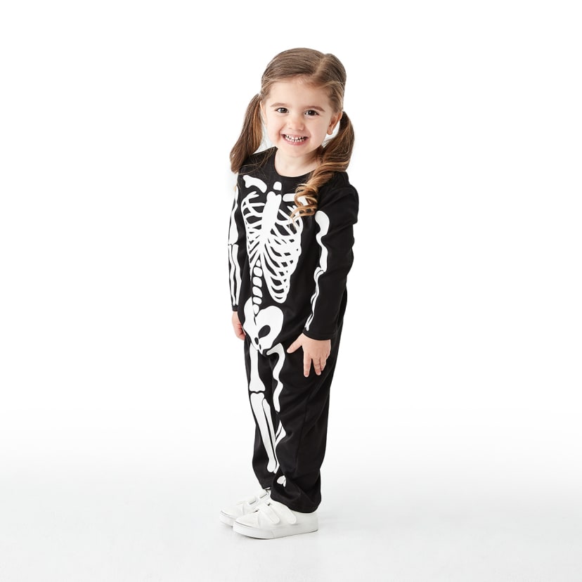 Toddler Skeleton Costume Ages 23 Kmart