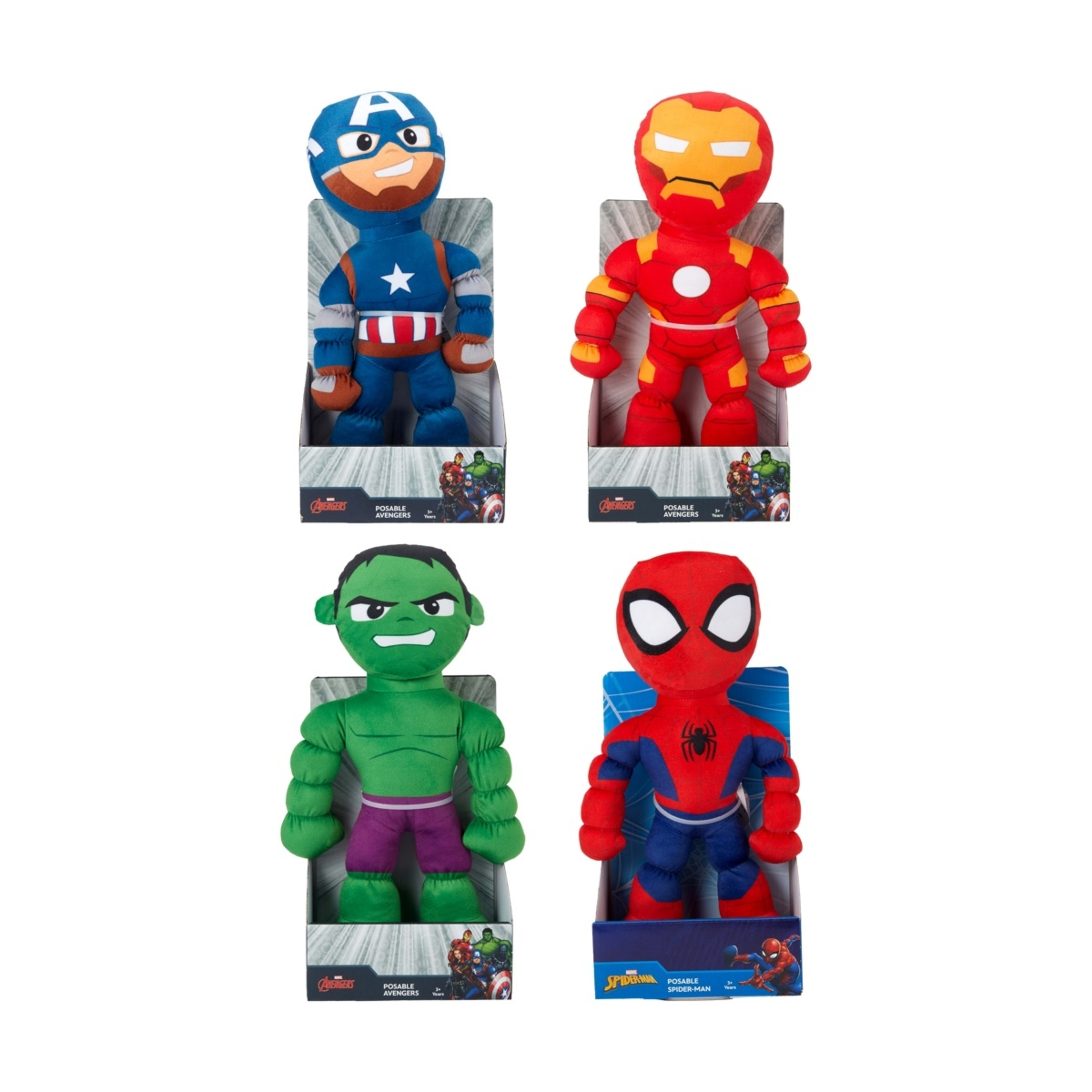 1 Marvel Posable Plush Figure - Assorted