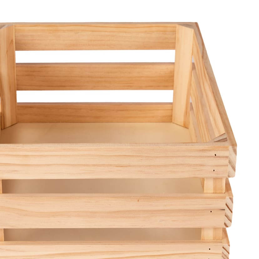 Medium Wooden Crate Kmart