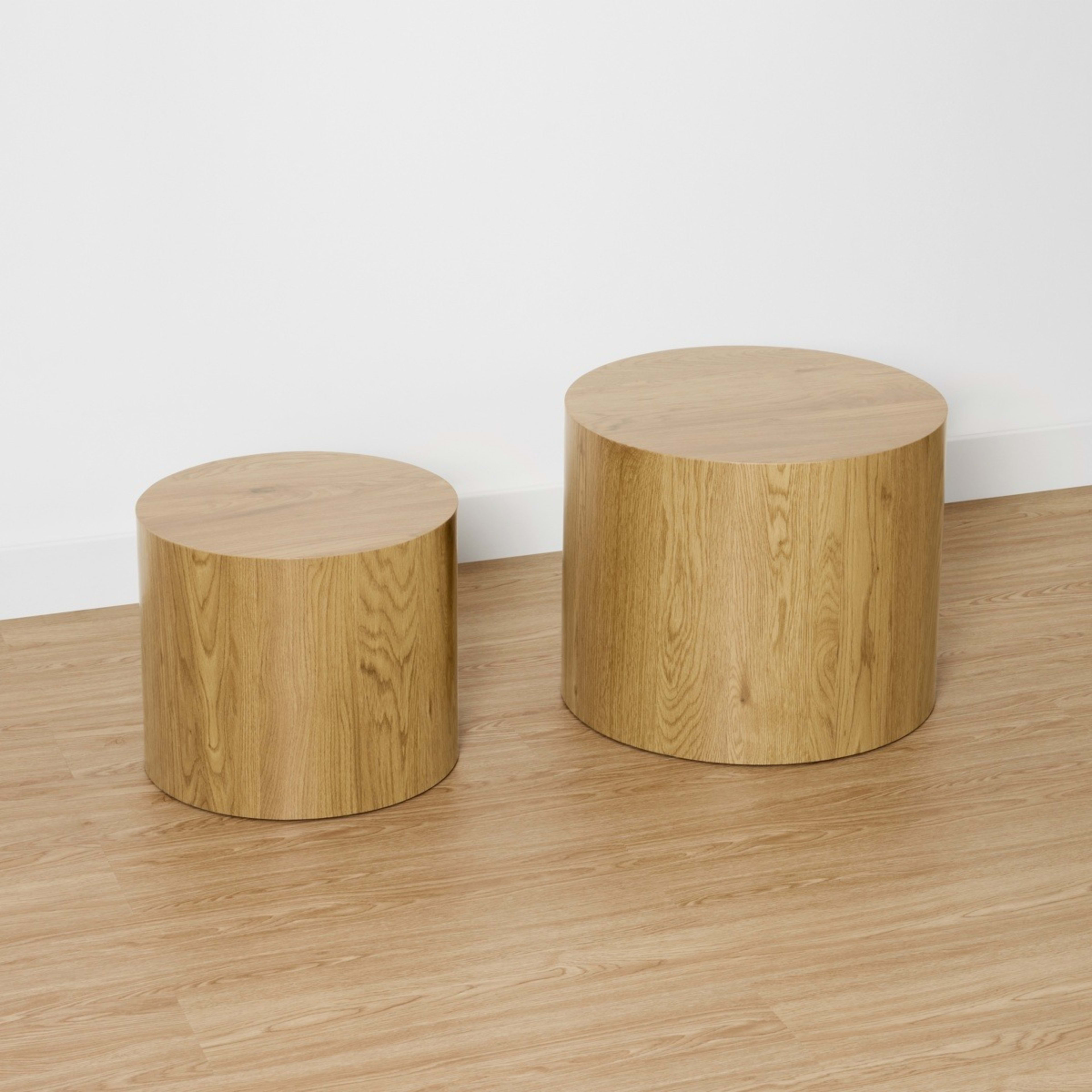 Set of 2 Oak Look Coffee Tables - Kmart
