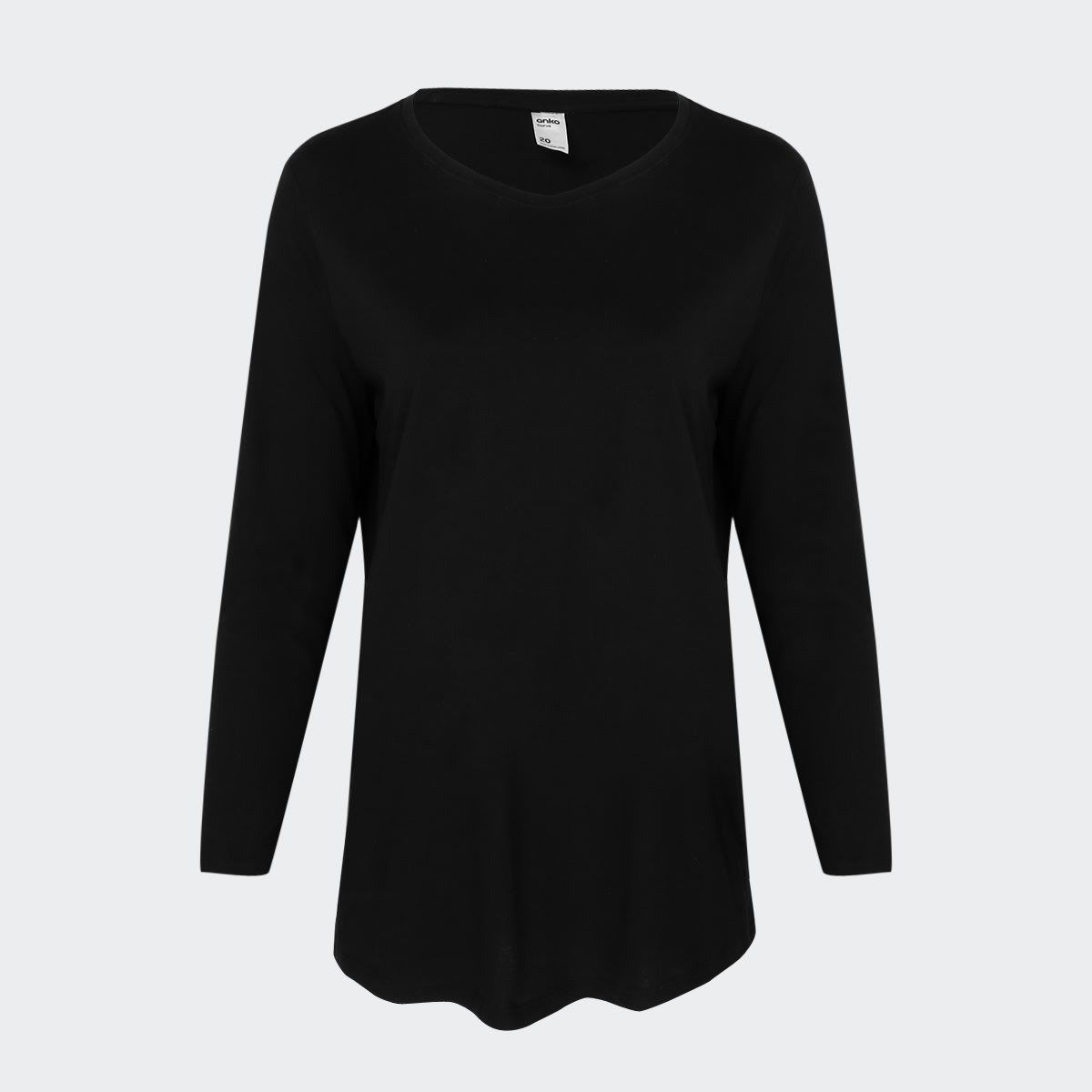 Curve Long Sleeve Cotton T-shirt - Kmart