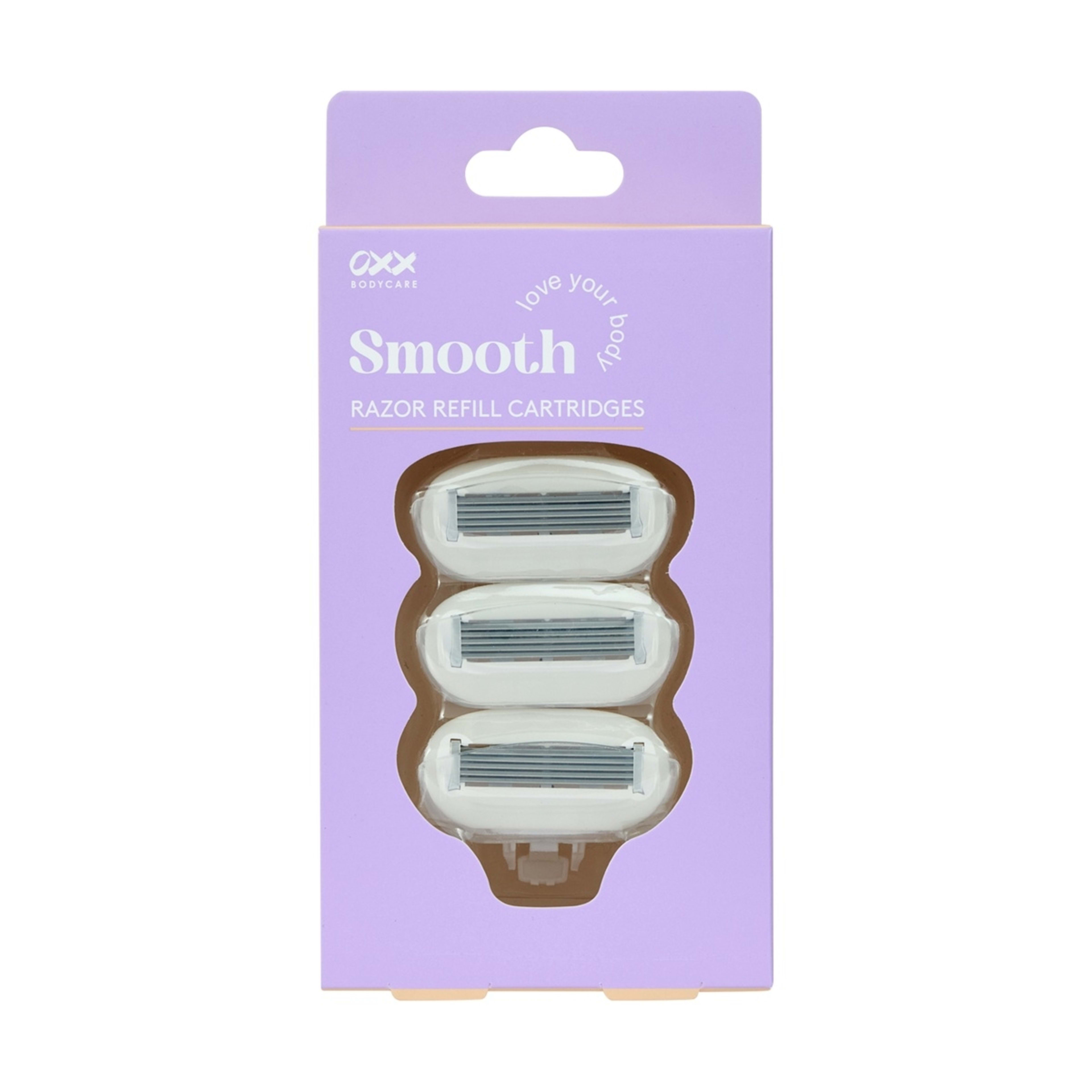 1 OXX Bodycare 3 Pack Smooth Razor Refill Cartridges - White