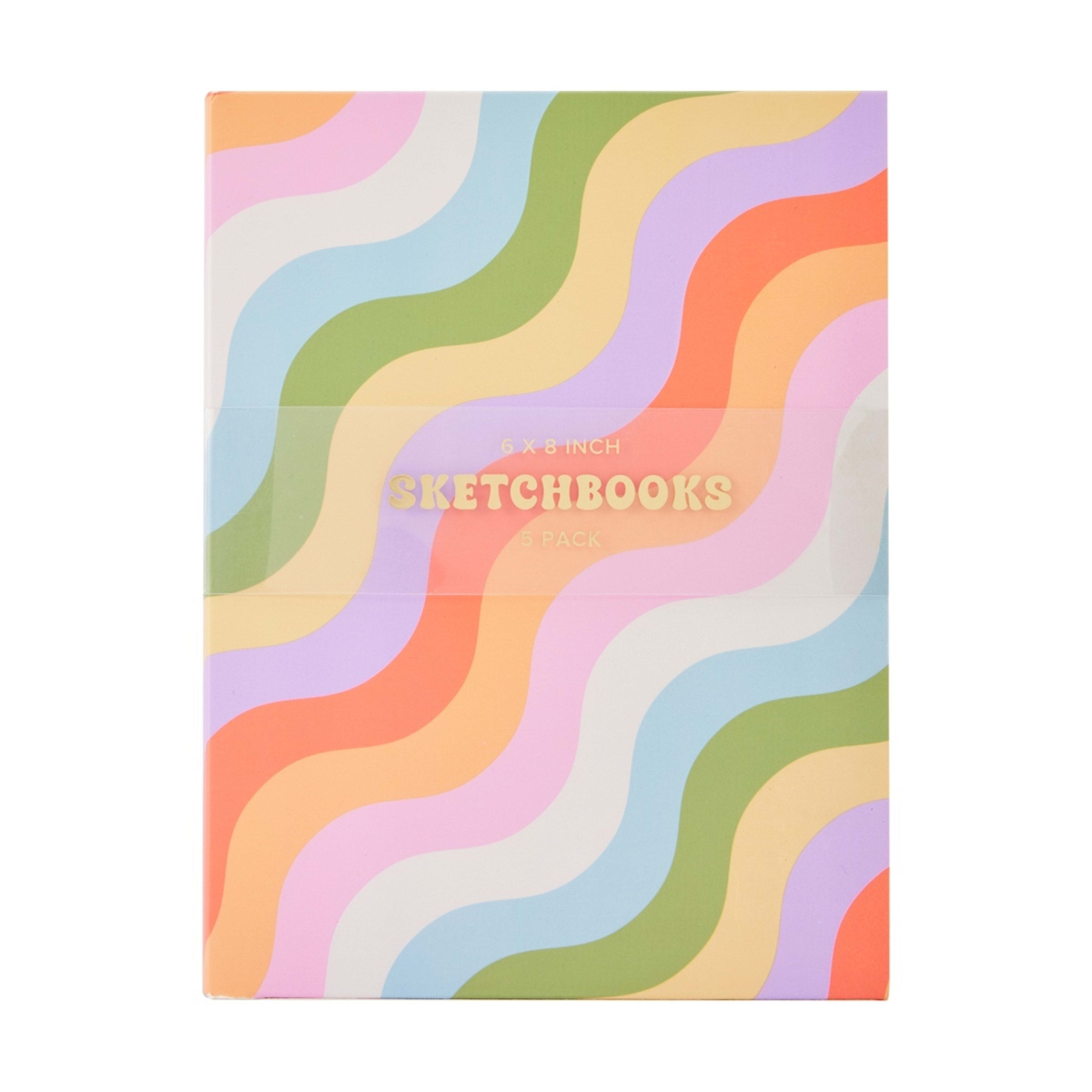 1 5 Pack 6in. x 8in. Sketchbooks, 1 of 6