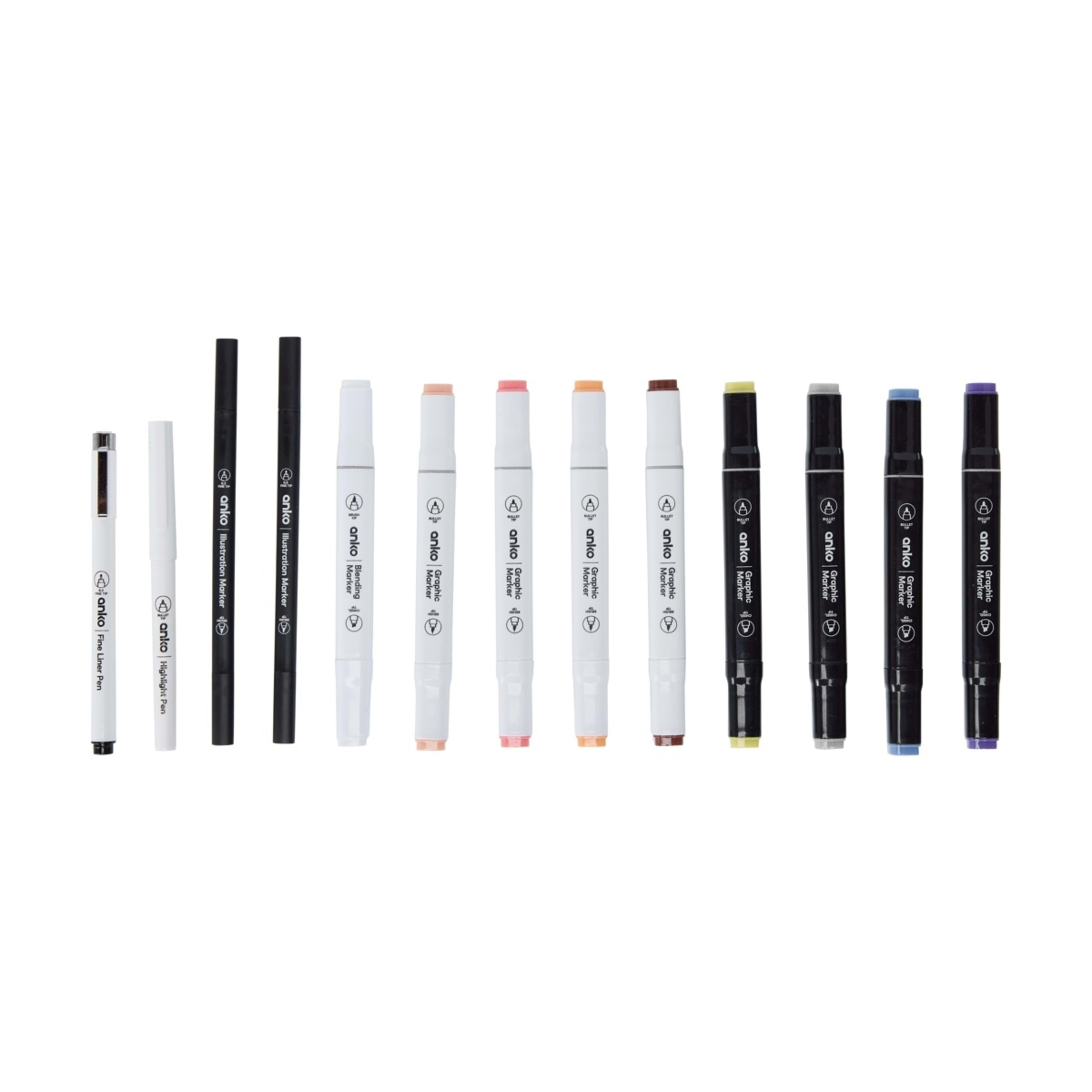 2 13 Pack Manga Drawing Set - Pink, 2 of 7