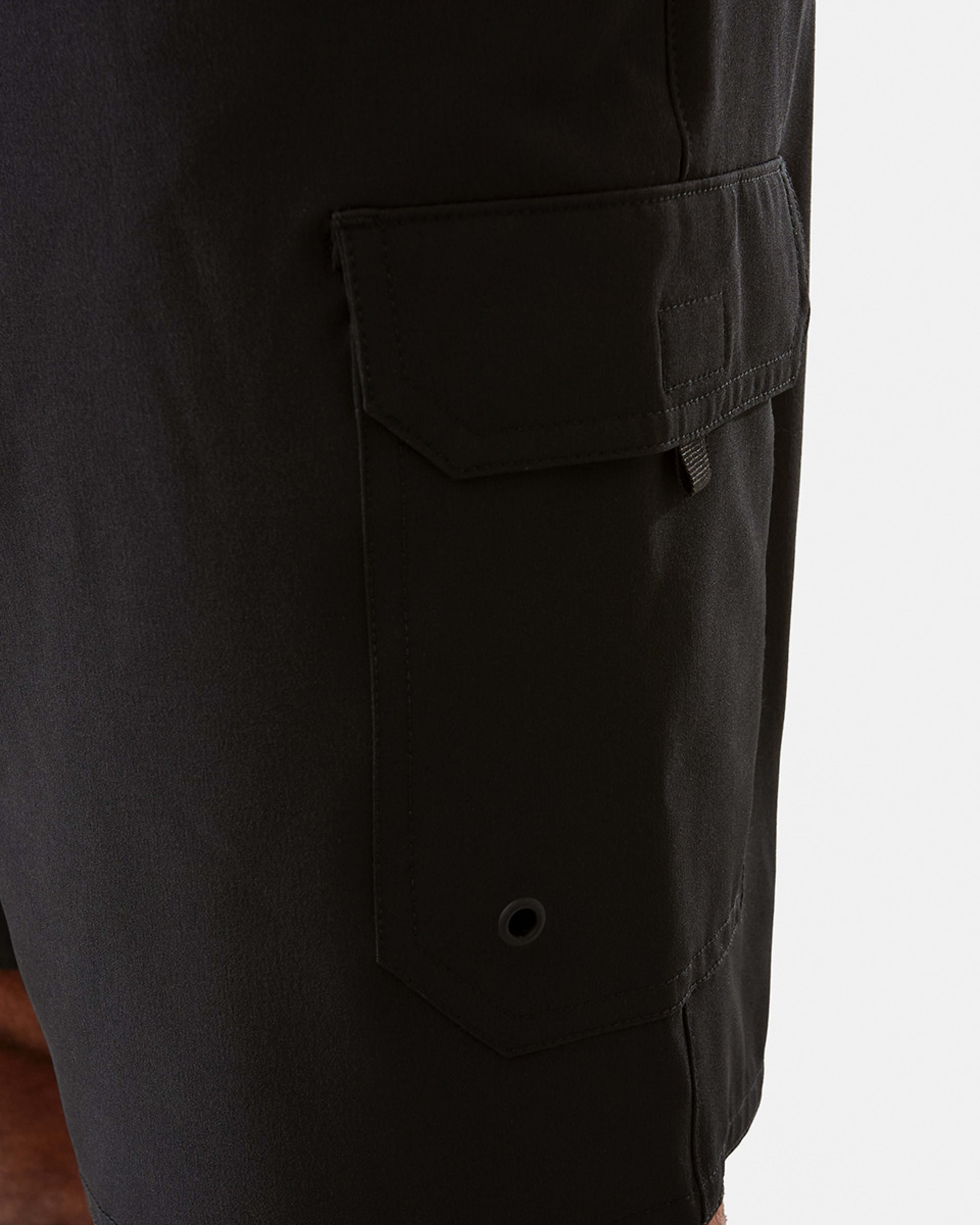 6 Stretch Cargo Boardshorts Black, 6 of 7