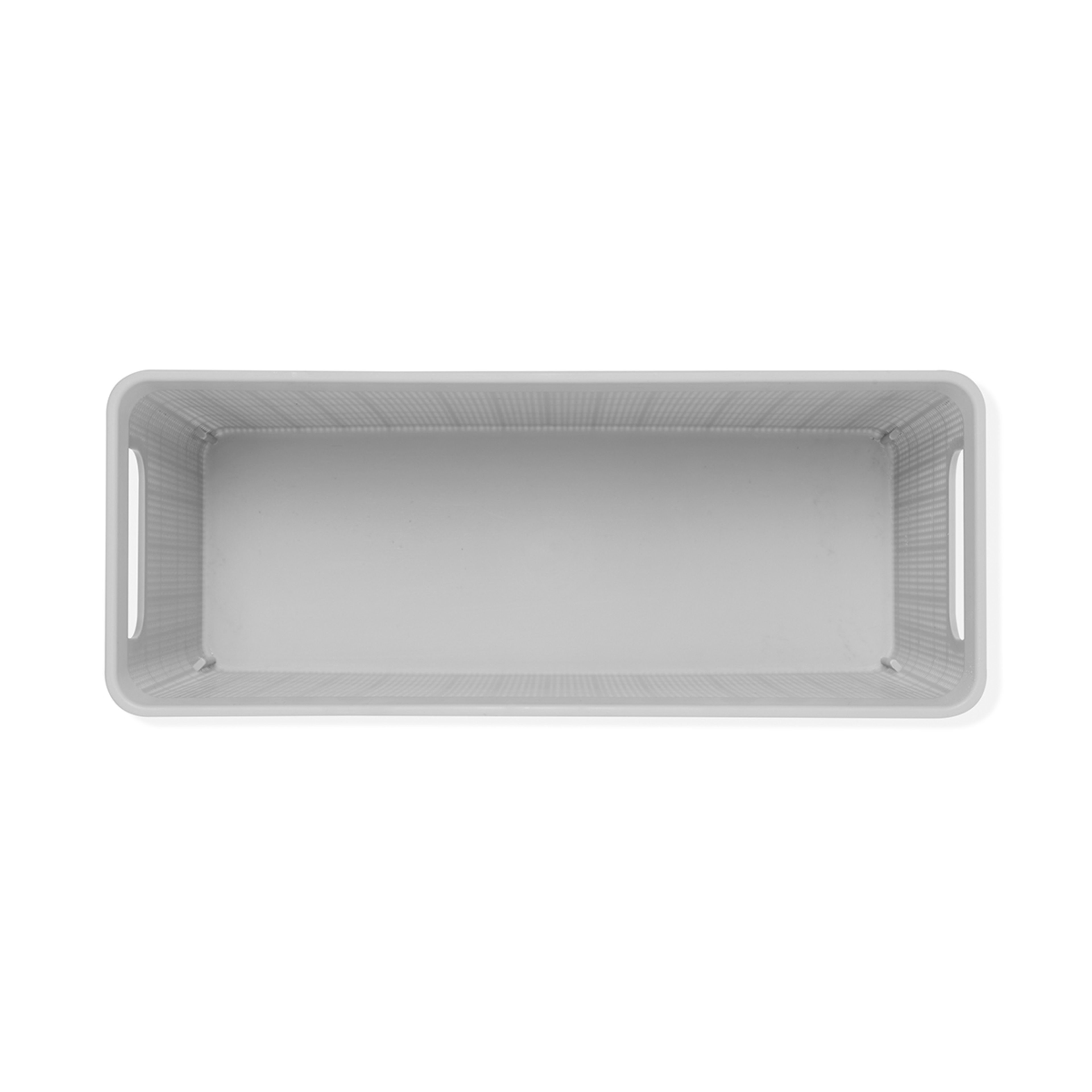 7 4.5L Rectangle Linen Weave Basket - Grey, 7 of 7