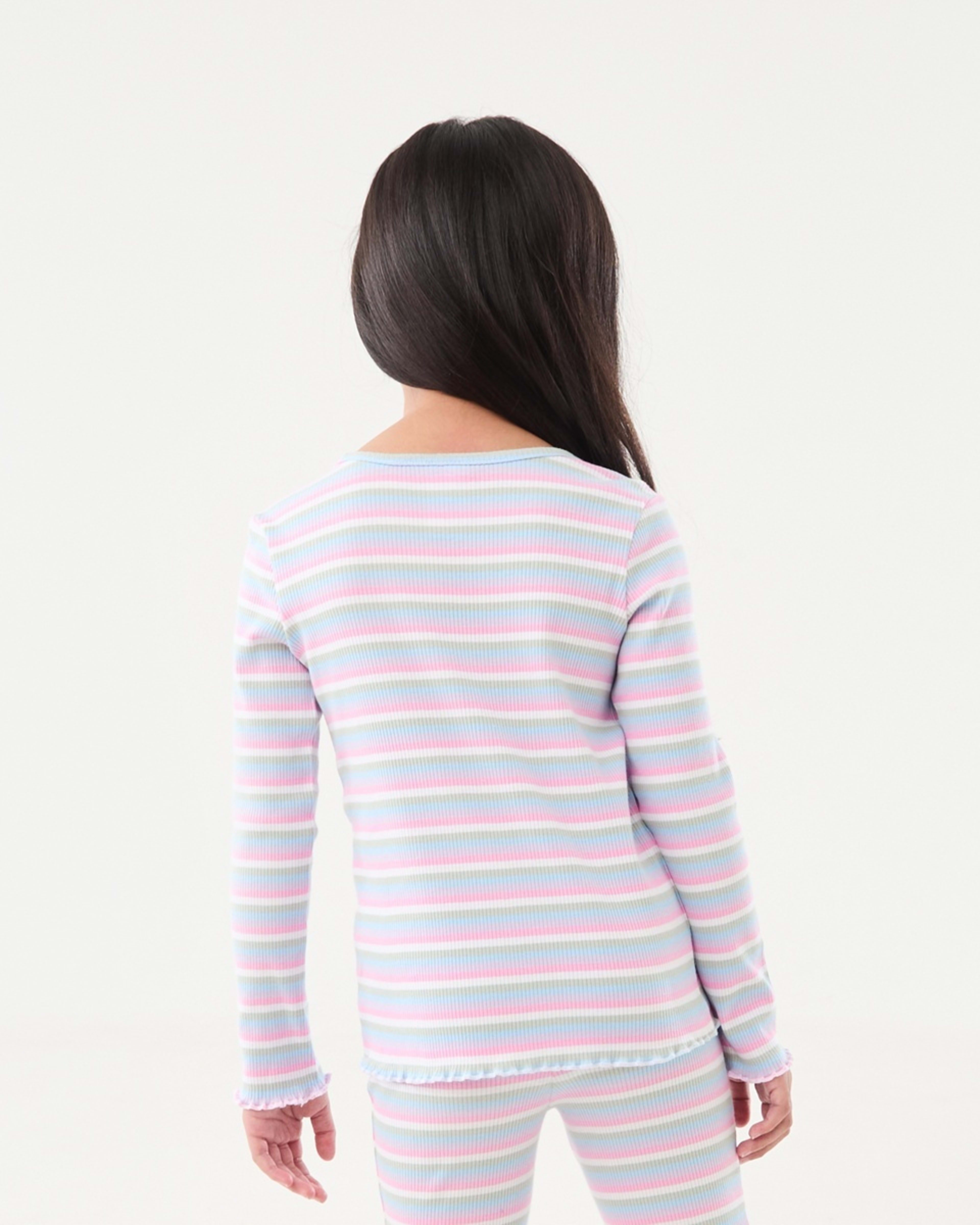 2 Long Sleeve Rib T-shirt Stripes, 2 of 9