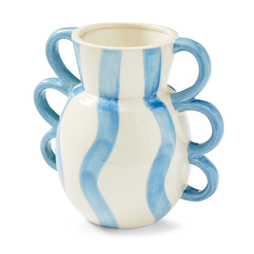 Wave Handled Vase Kmart