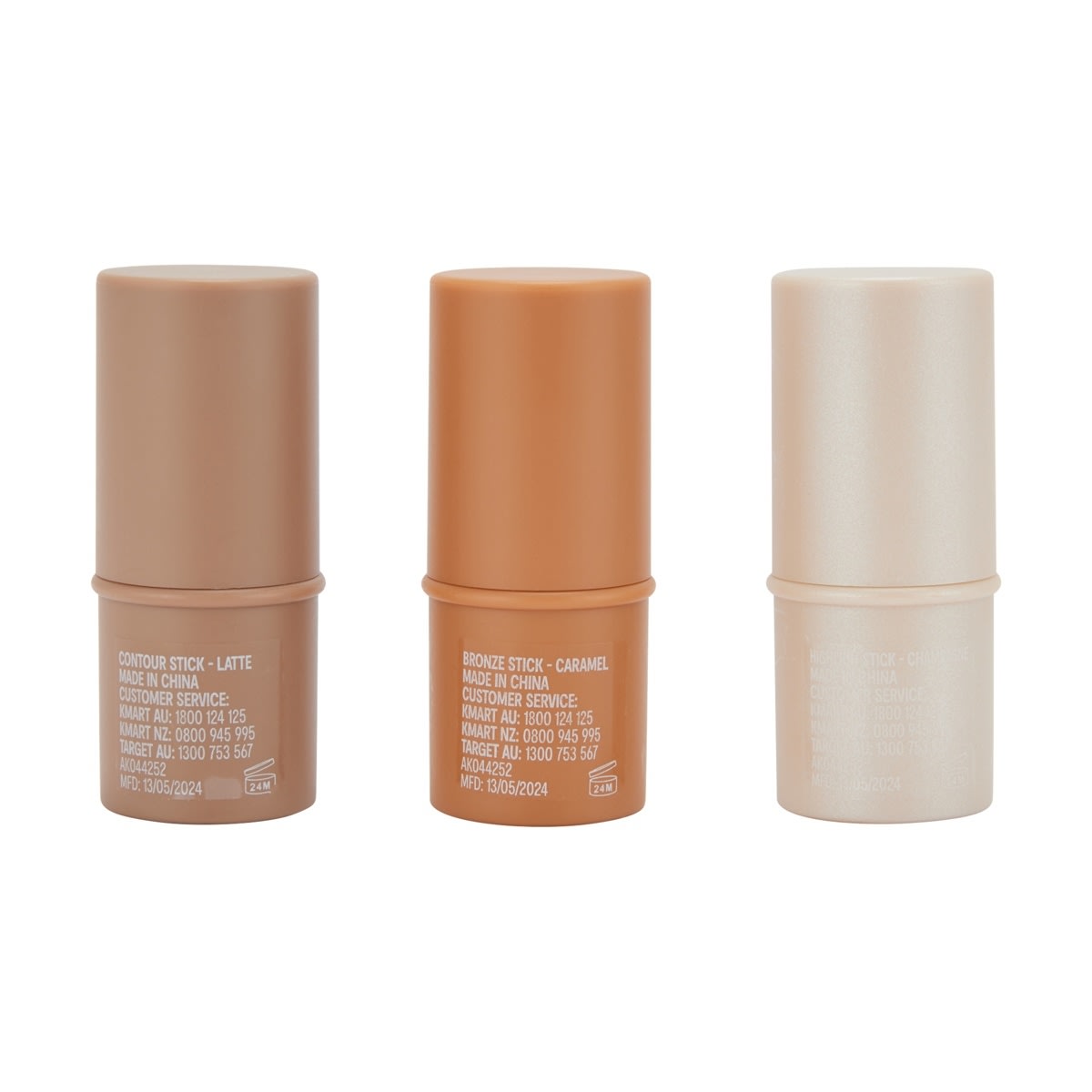 OXX Cosmetics 3 Piece Mini Contour Kit - Latte, Champagne and Caramel ...