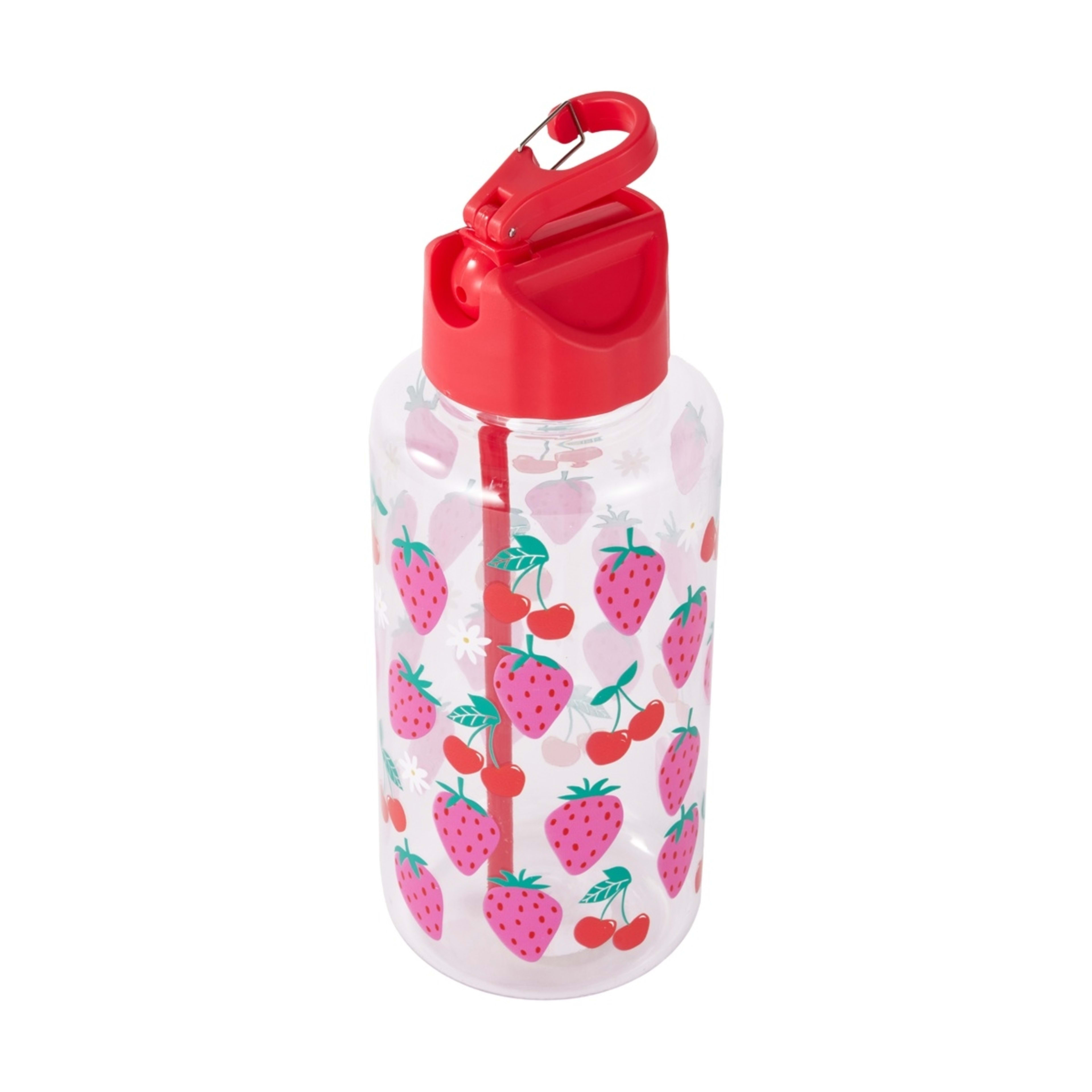 1L Strawberries and Cherries Cylinder Drink Bottle - Kmart