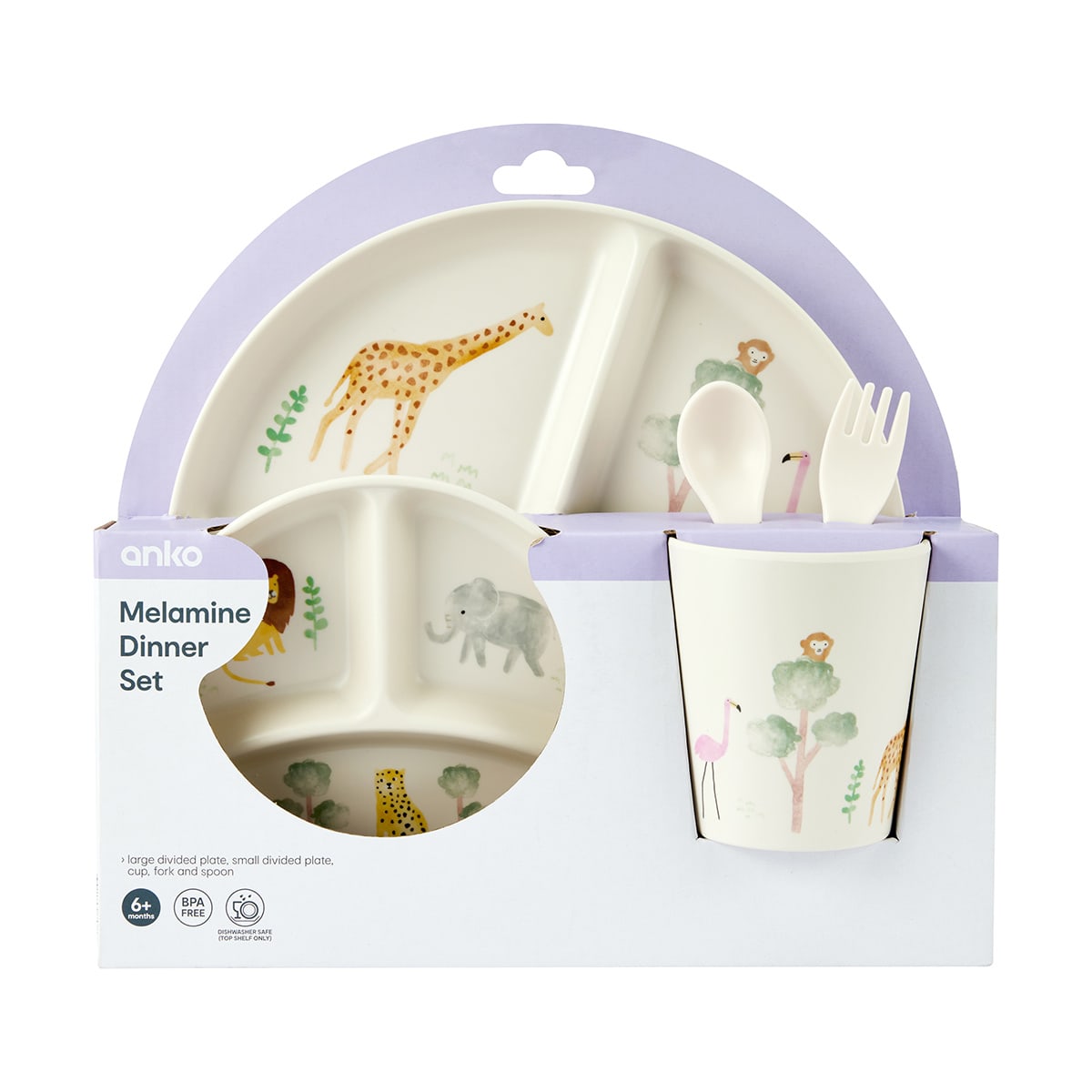 Melamine Dinner Set Safari Kmart NZ