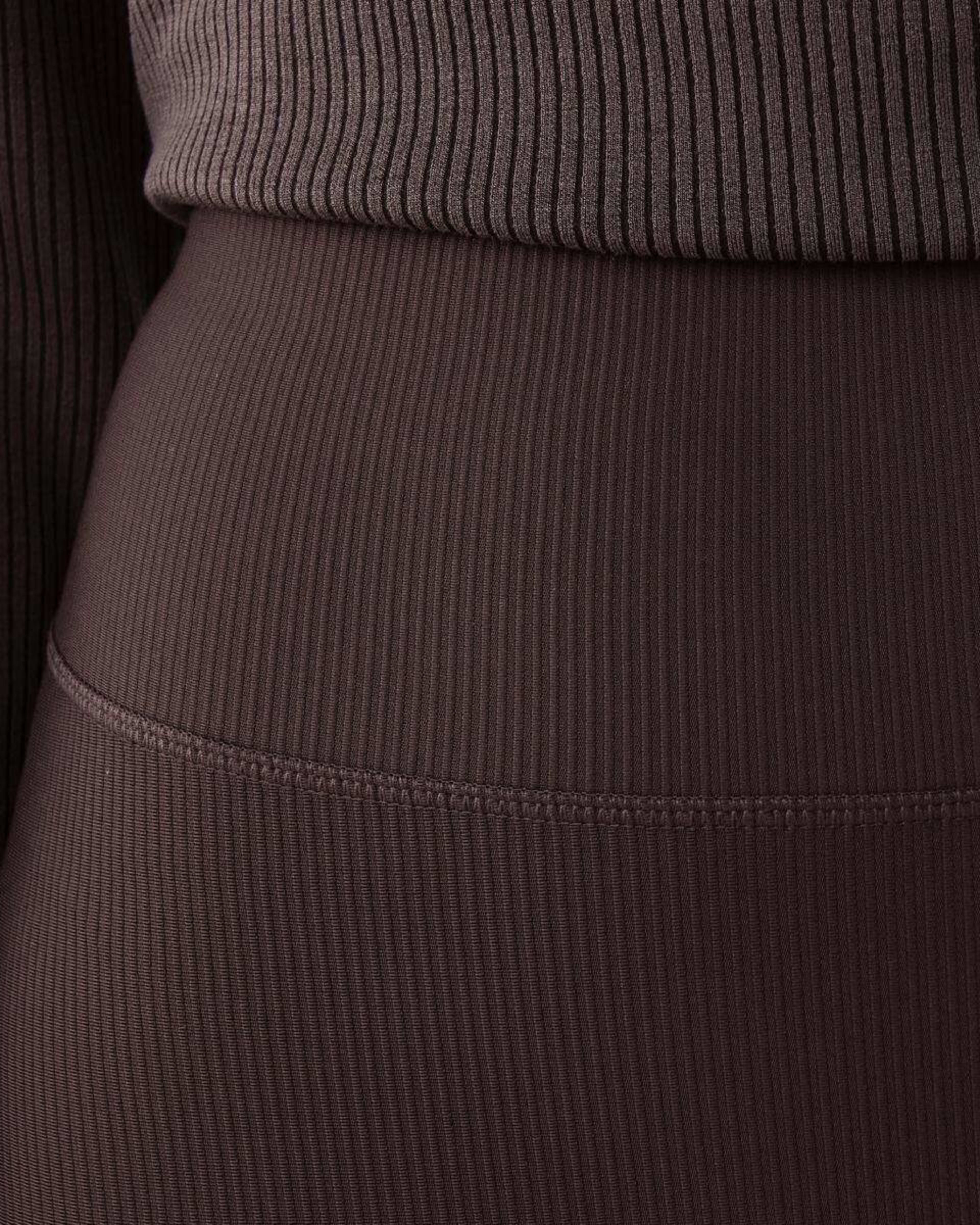 5 Active Womens Rib Leggings TUSCAN BROWN, 5 of 5