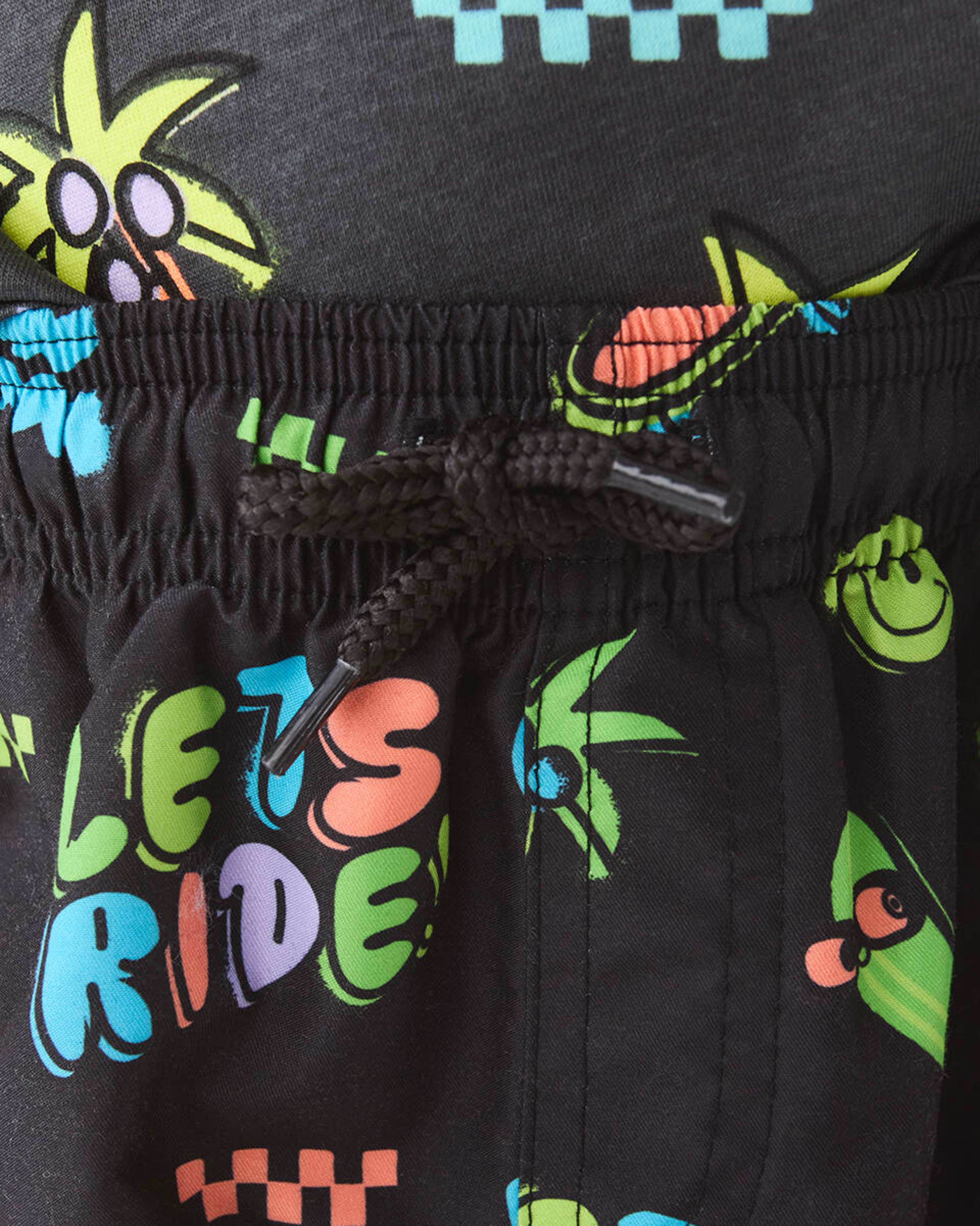 3 Printed Boardshorts Blk Skate, 3 of 8
