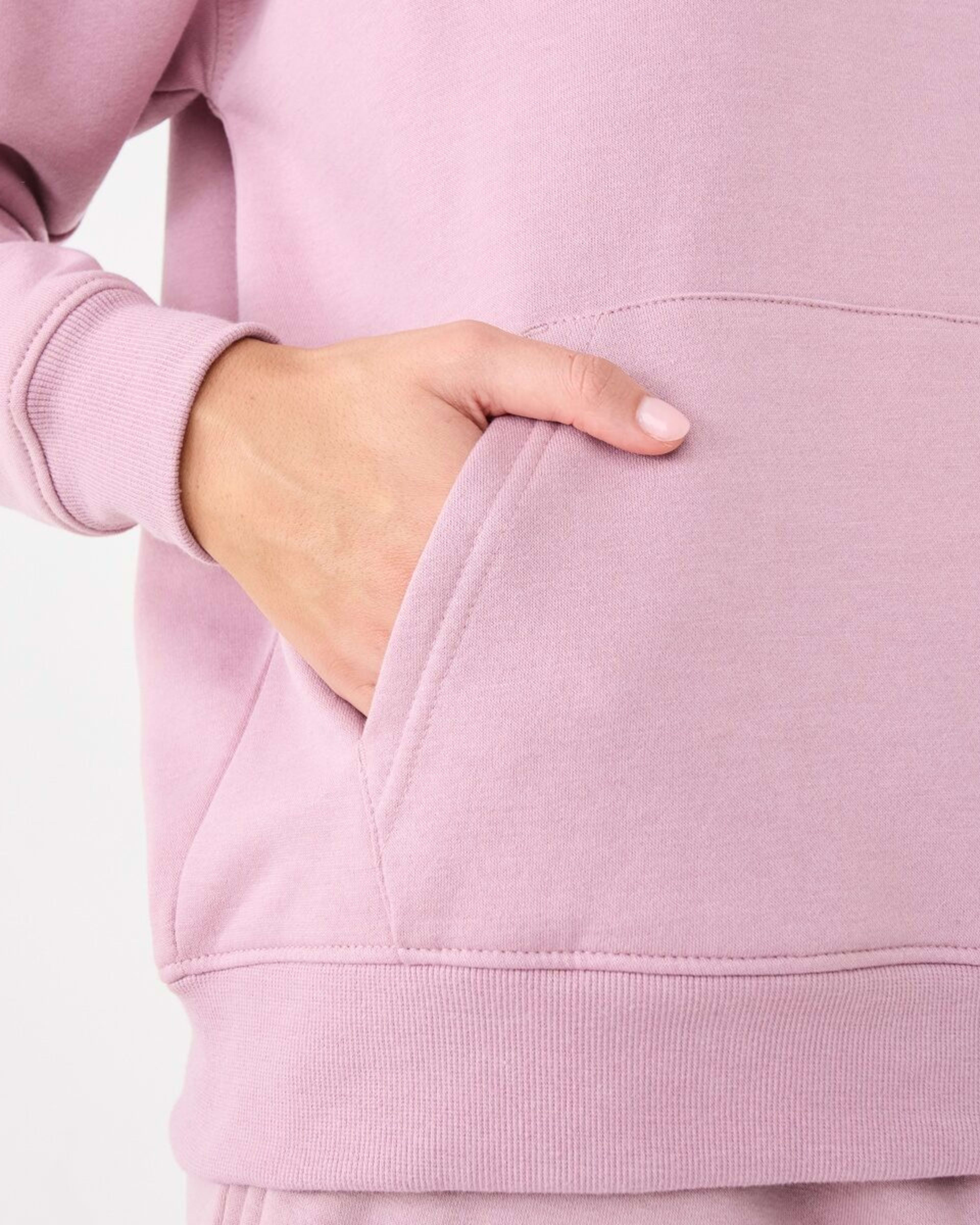 7 Everlast Womens Street Oversized Hoodie Dusty Pink, 7 of 10