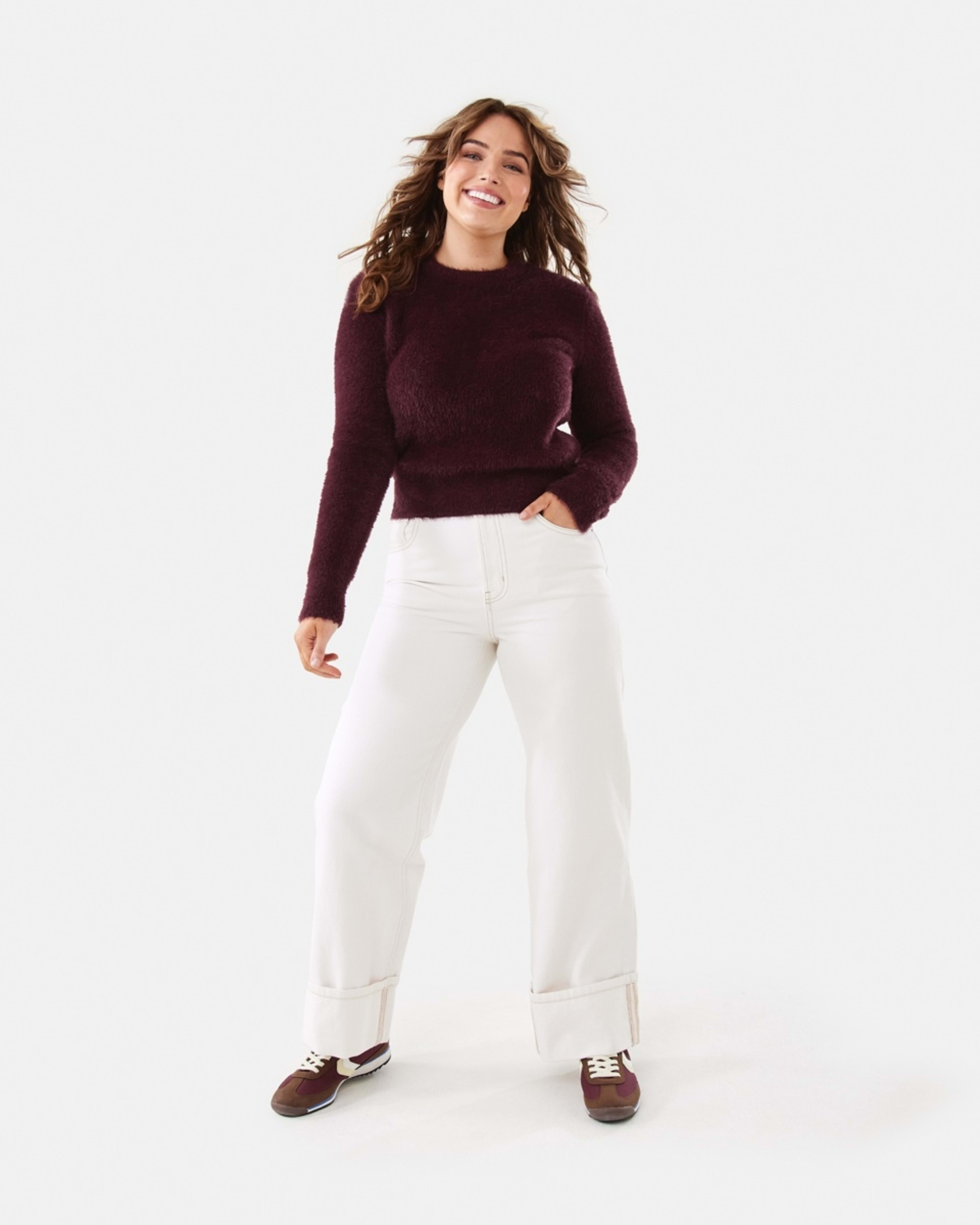 2 Eyelash Jumper Mulberry, 2 of 7