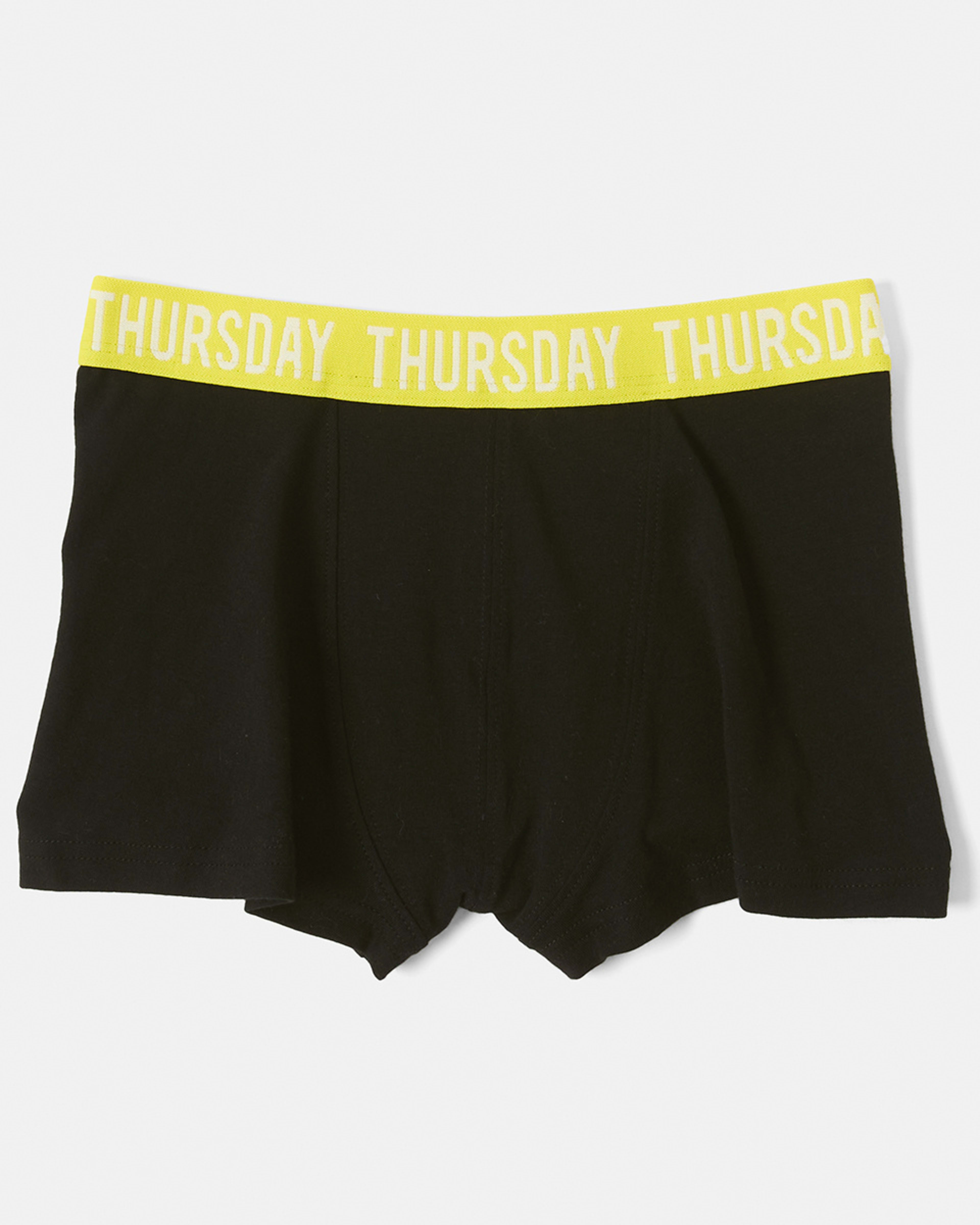 7 7 Pack Attached Elastic Trunks BLACK WEEKDAYS, 7 of 10