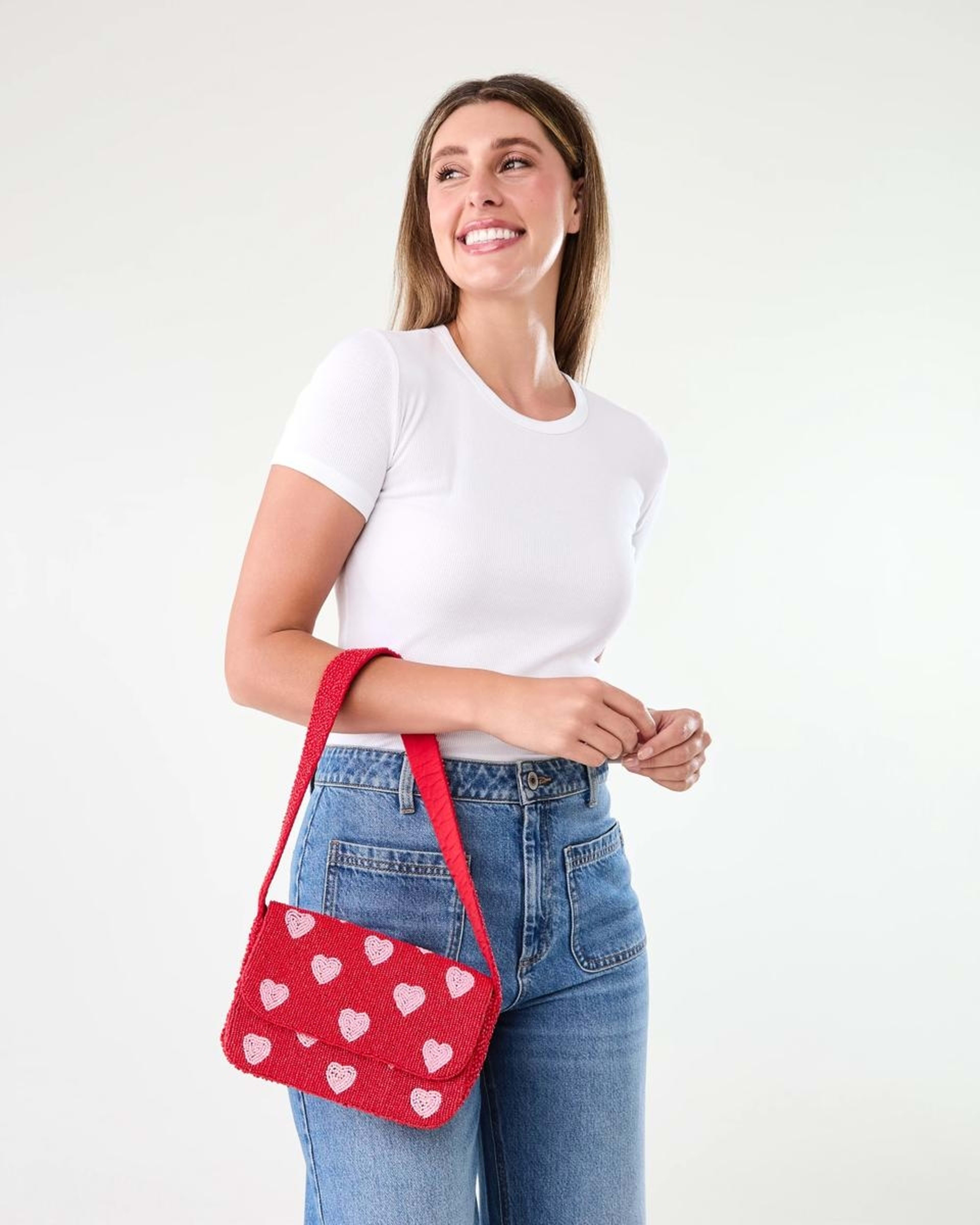 5 Beaded Shoulder Bag Hearts, 5 of 6