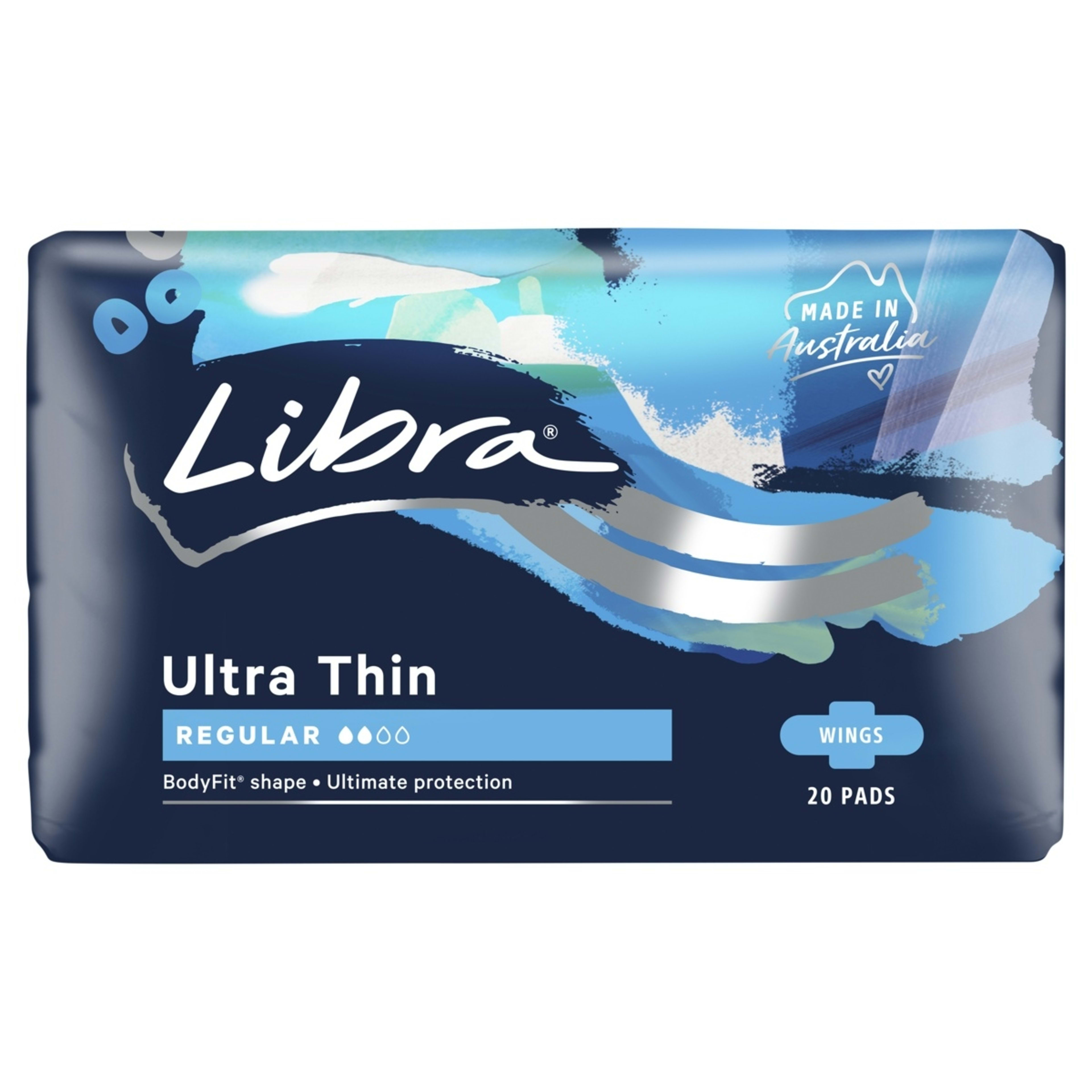 2 Libra 20 Pack Ultra Thin Regular Pads, 2 of 3