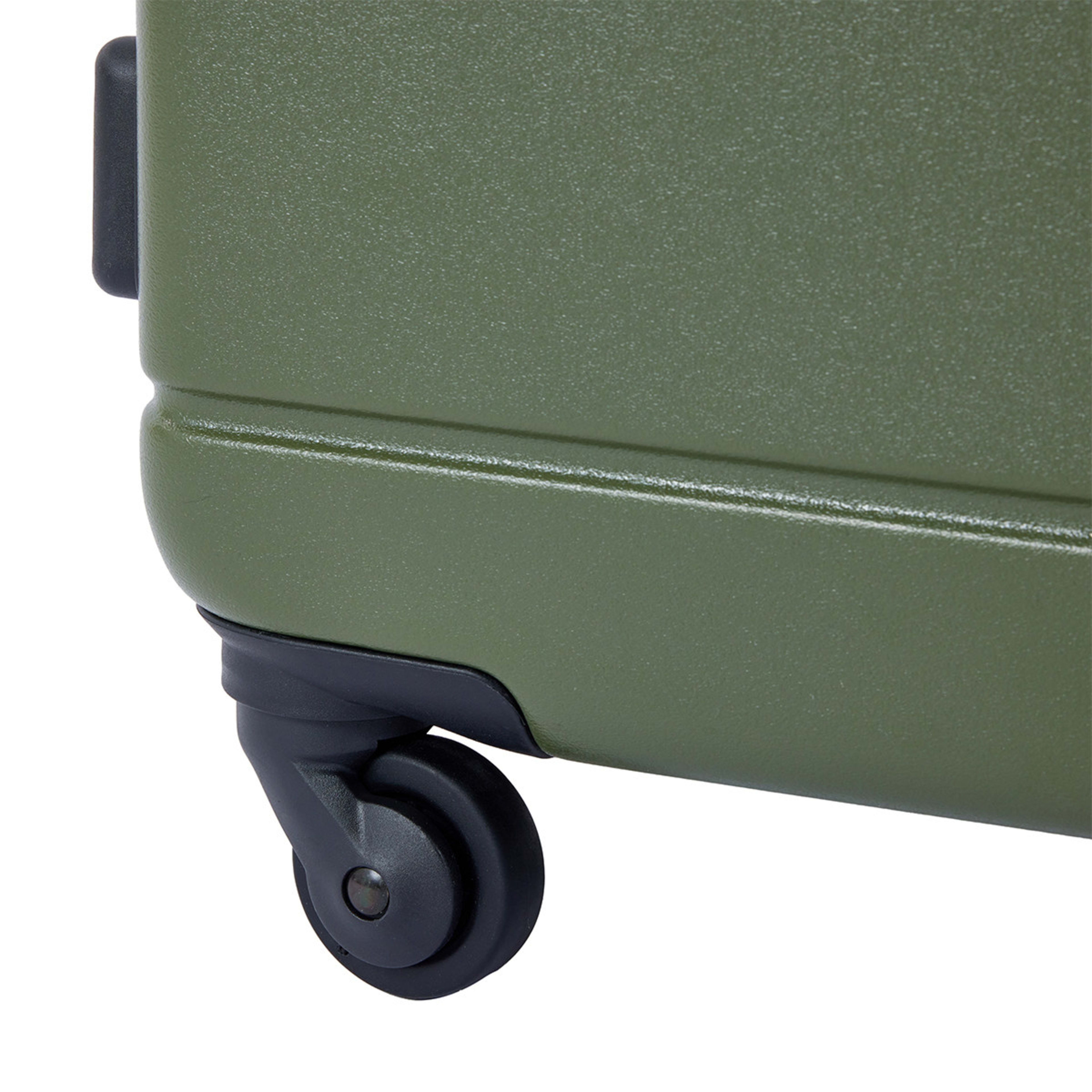 46cm Albany Hard Case 4 Wheels Olive Kmart