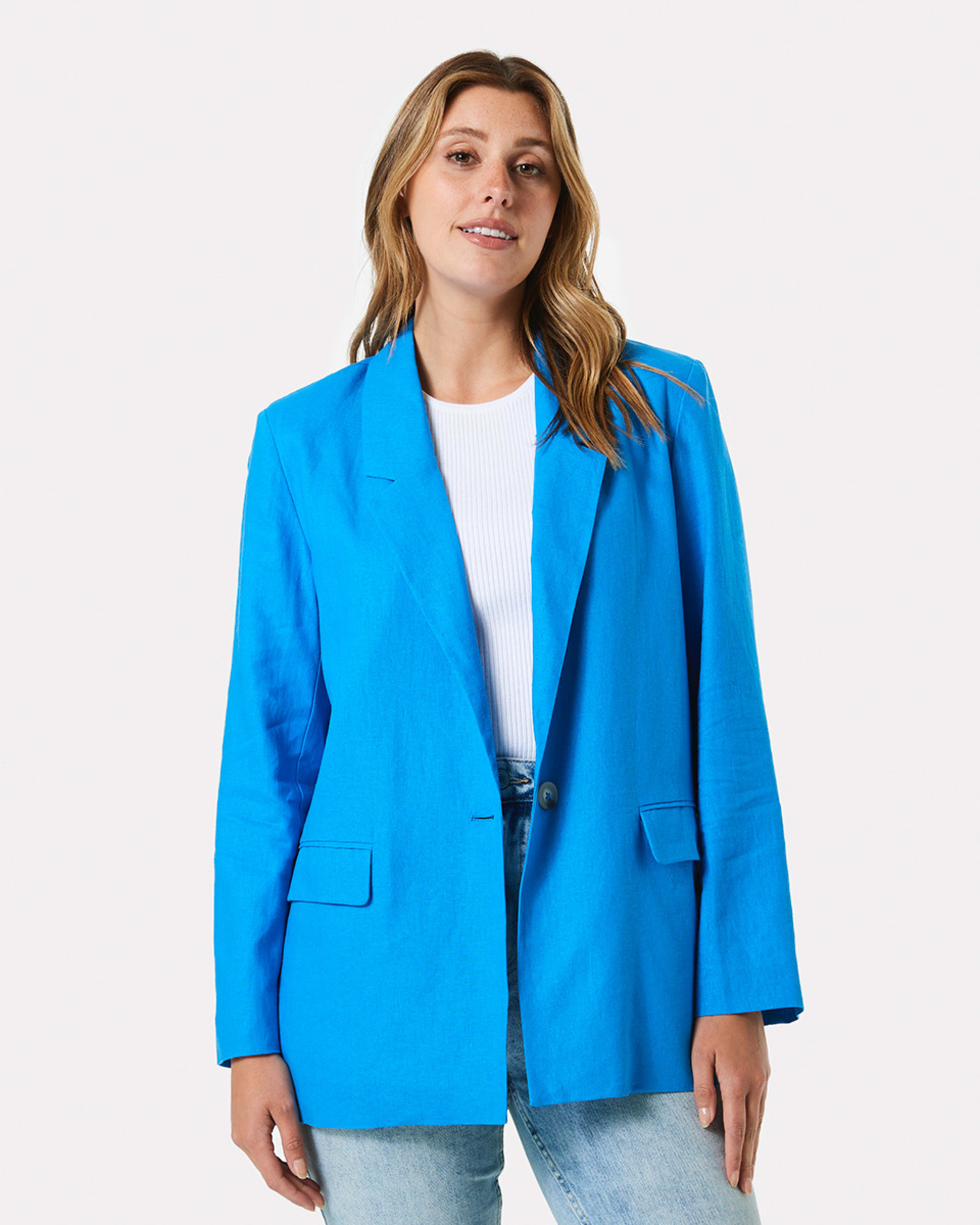 Linen Blazer - Kmart