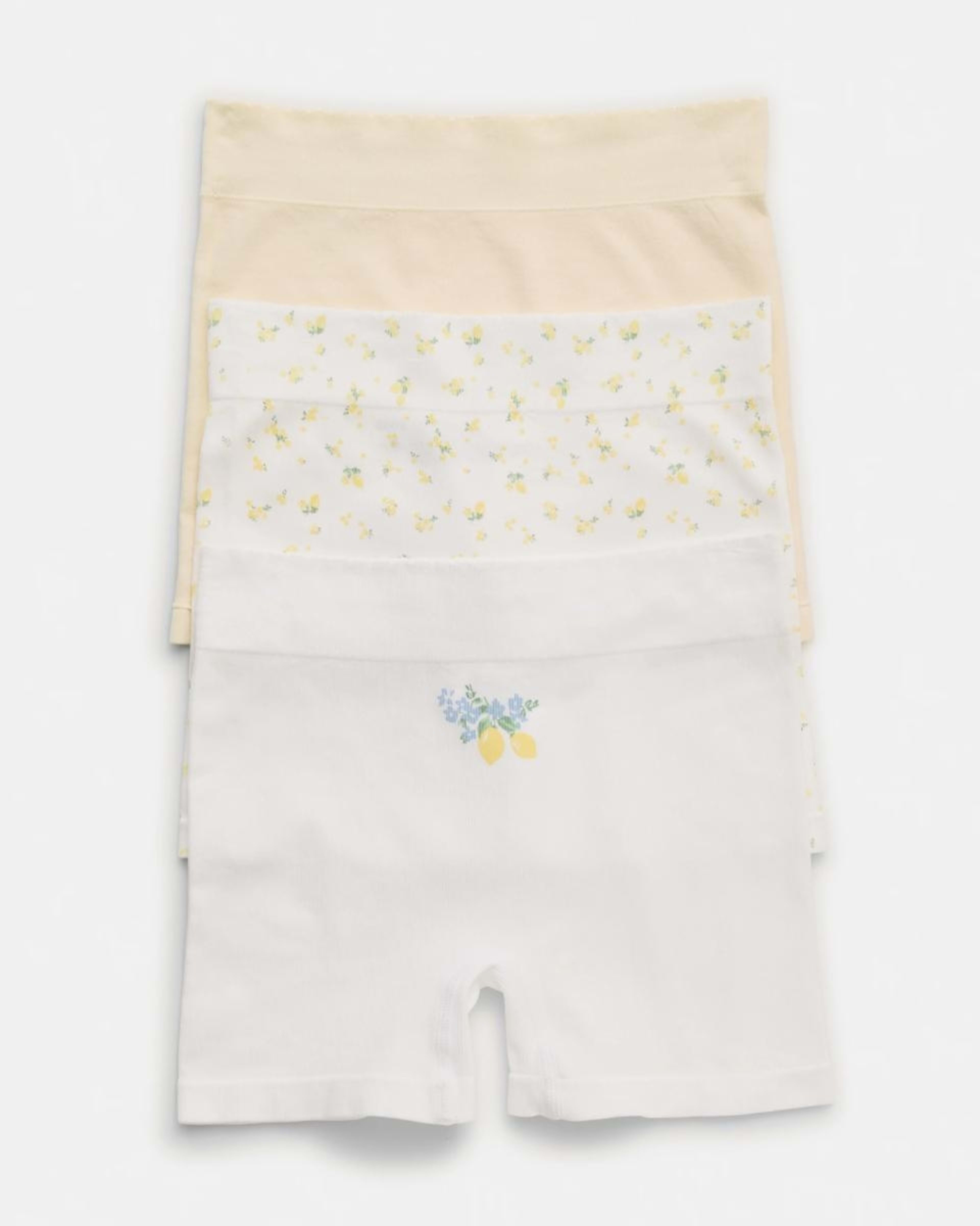 1 3 Pack Seamfree Rib Boyleg Shorties Lemoncello