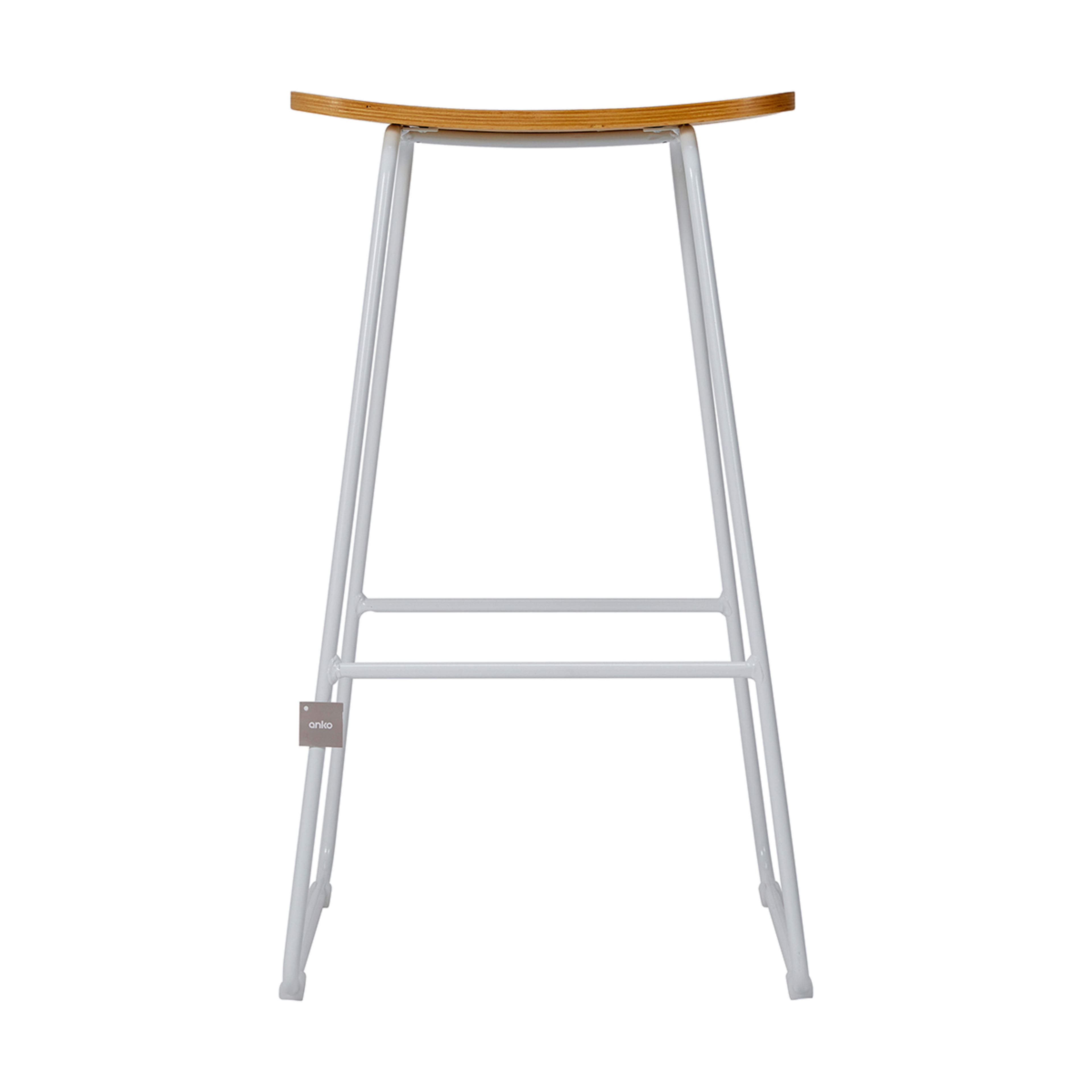 7 71cm Bar Stool - White, 7 of 8